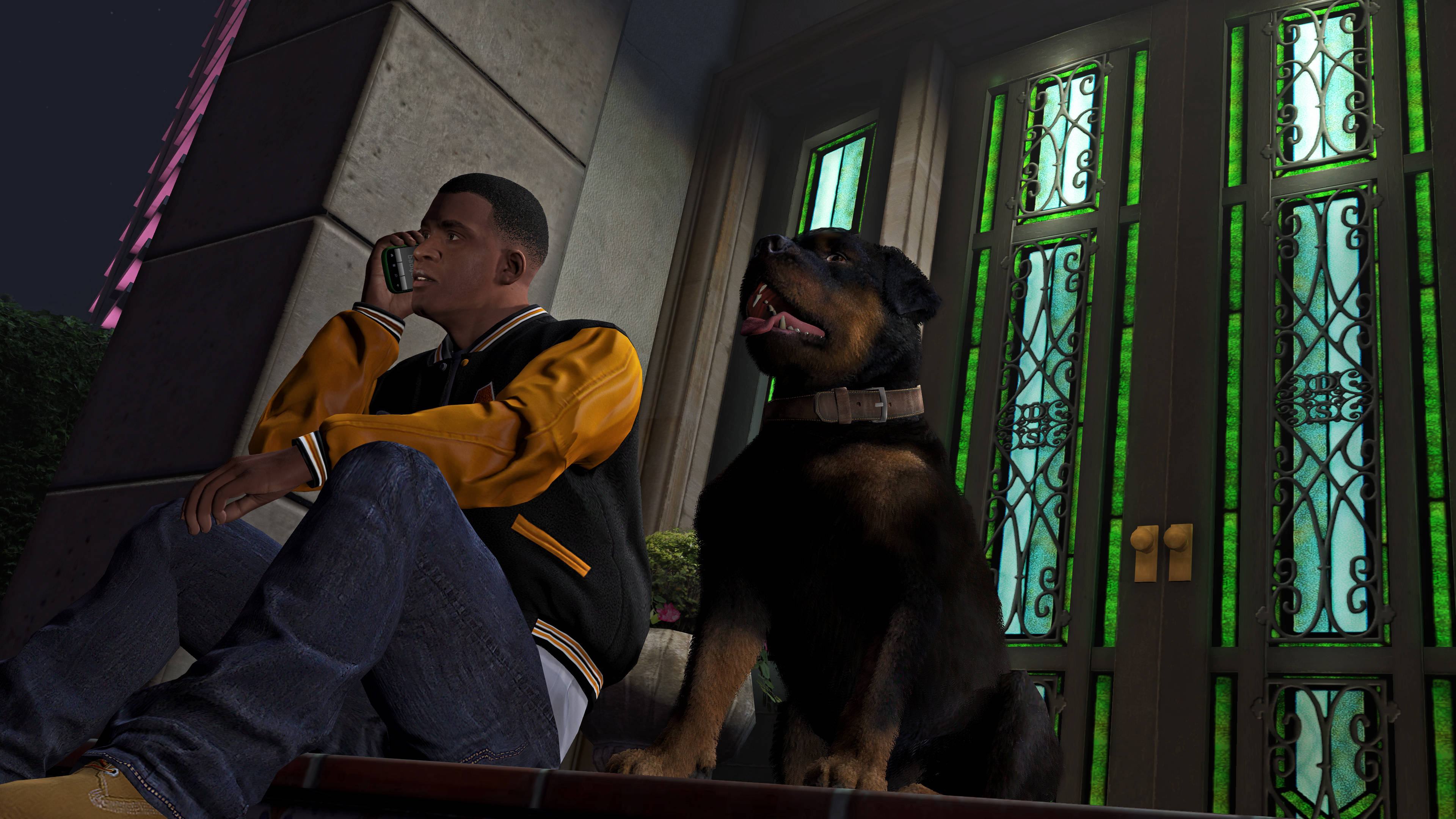 Kul GTA-mann og hund Bakgrunner