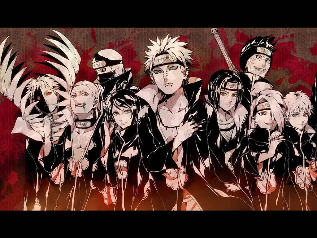 Kul Naruto Akatsuki Bakgrunner