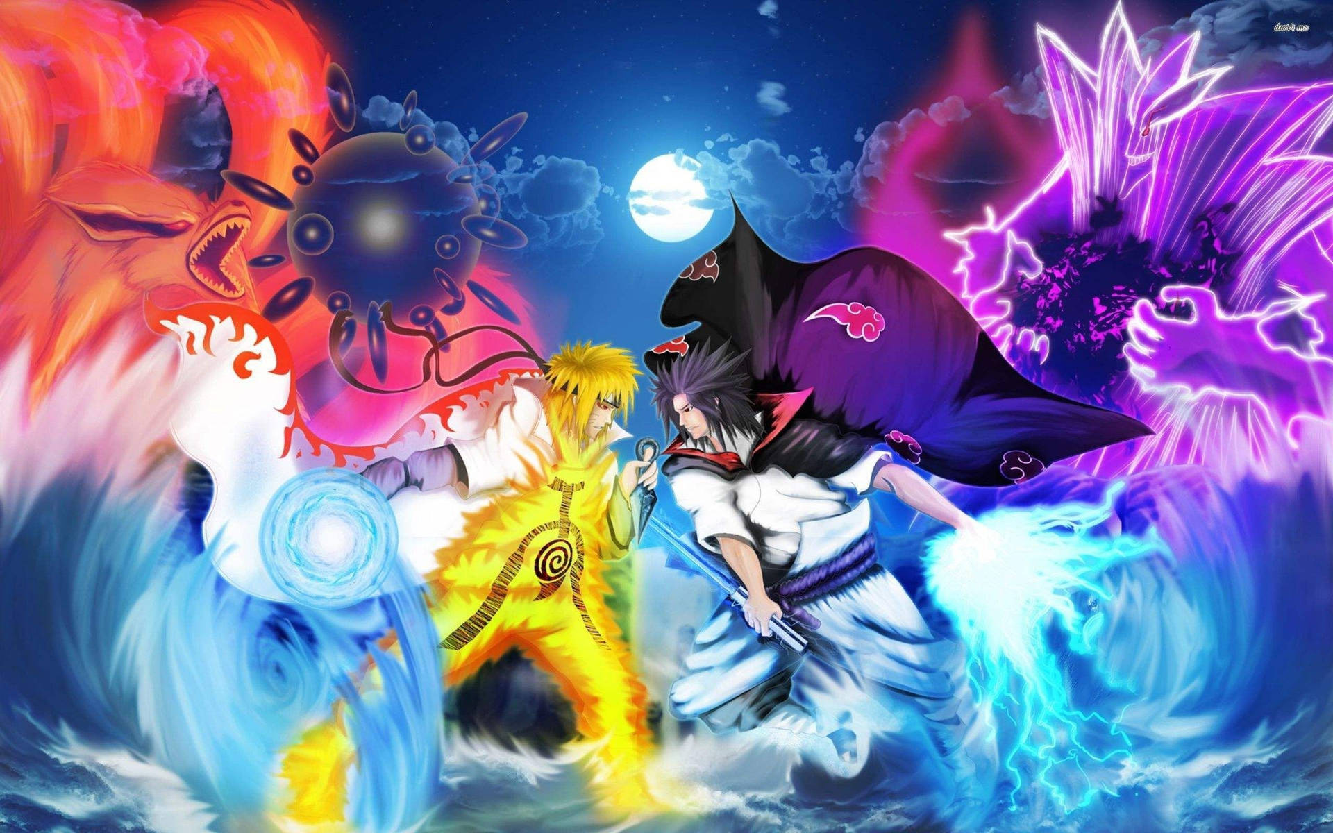 Kul Naruto mot Sasuke — Kult naruto GIF Bakgrunner