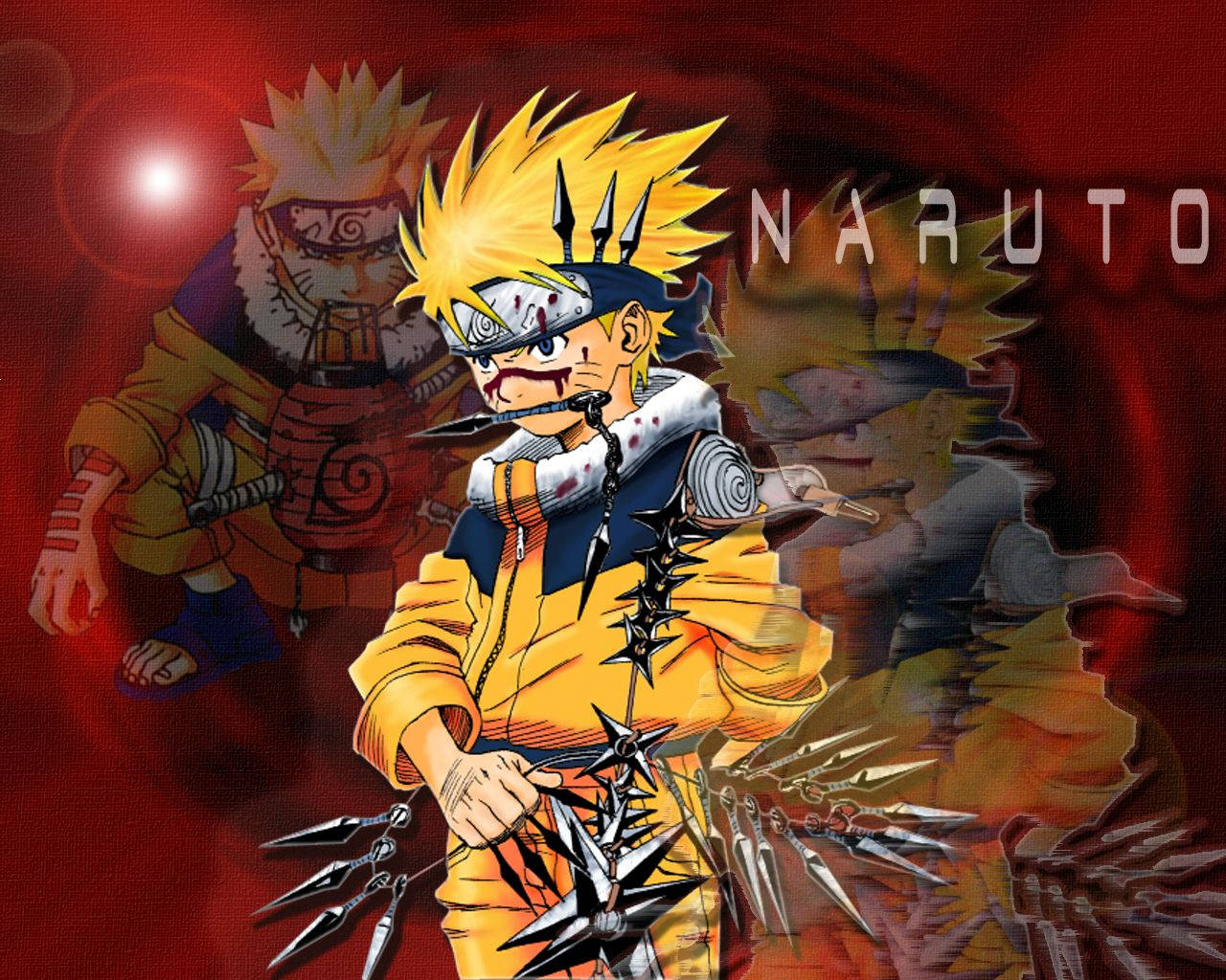 Kul Naruto Rød Aesthetic — Kult naruto GIF Bakgrunner