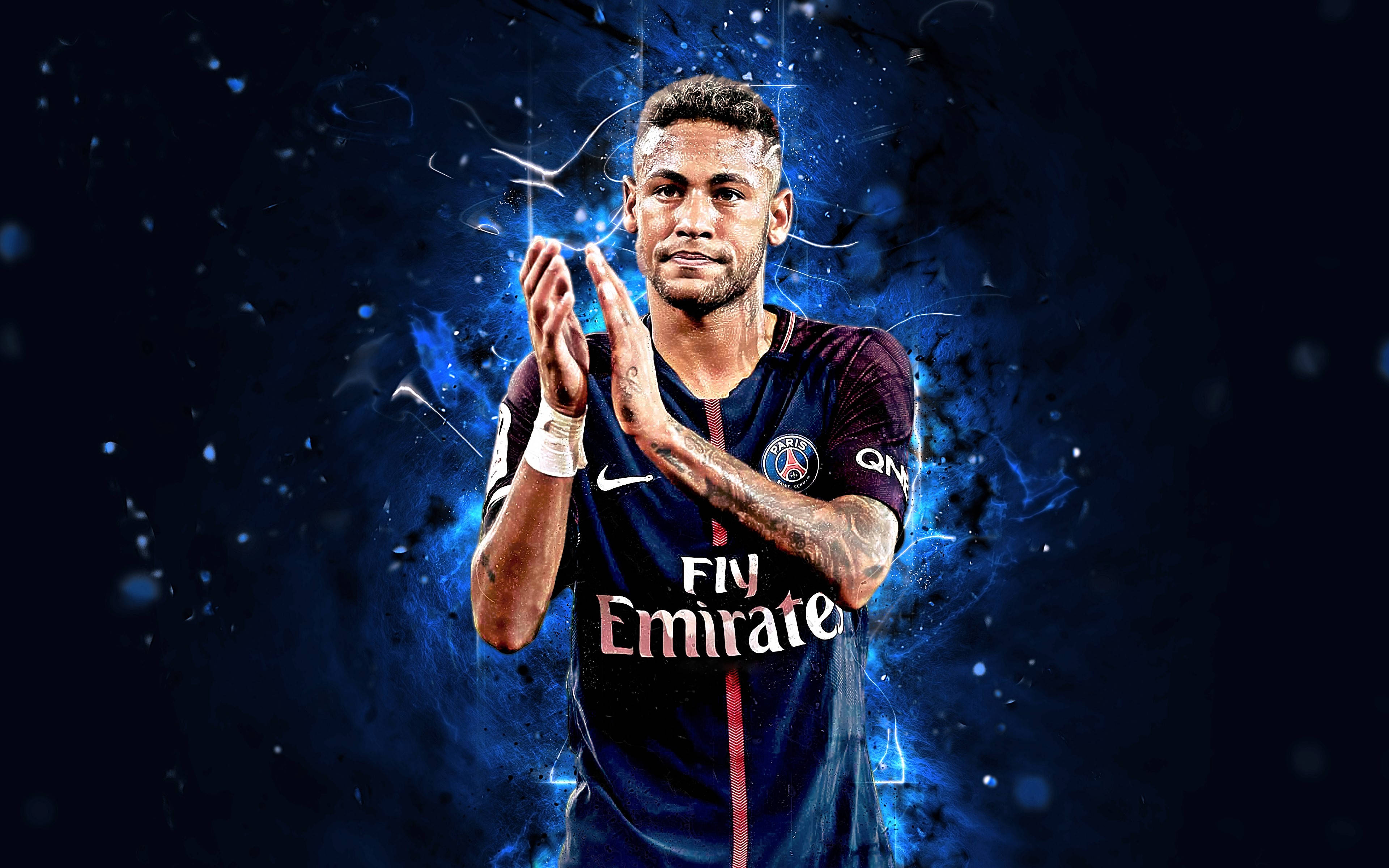 Kul Neymar Jr som klapper Bakgrunner