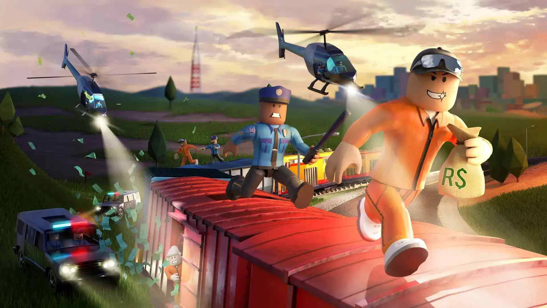 Kul Roblox-tyvjakt Bakgrunner