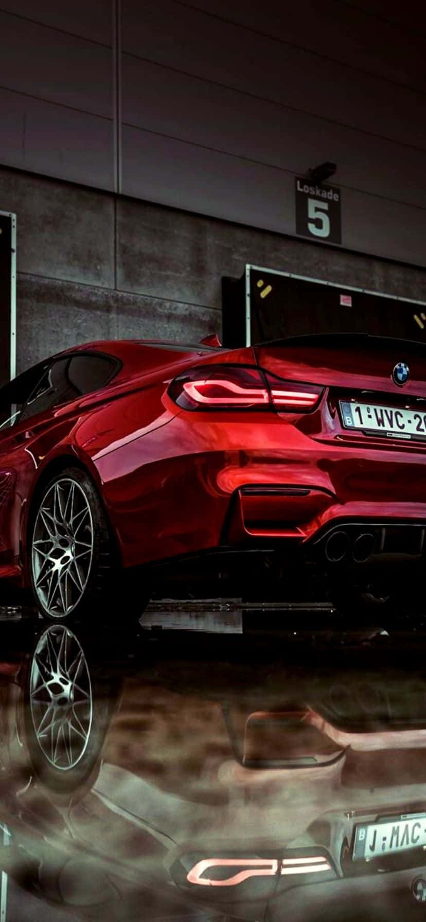 Kul rød BMW Bakgrunner