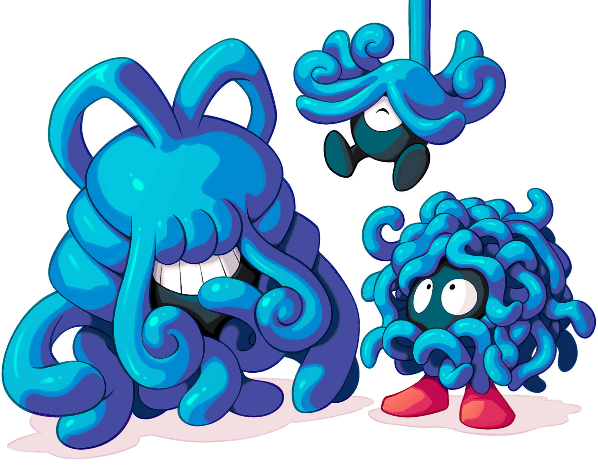 Kul Tangela Evolusjon Fan Art Bakgrunner