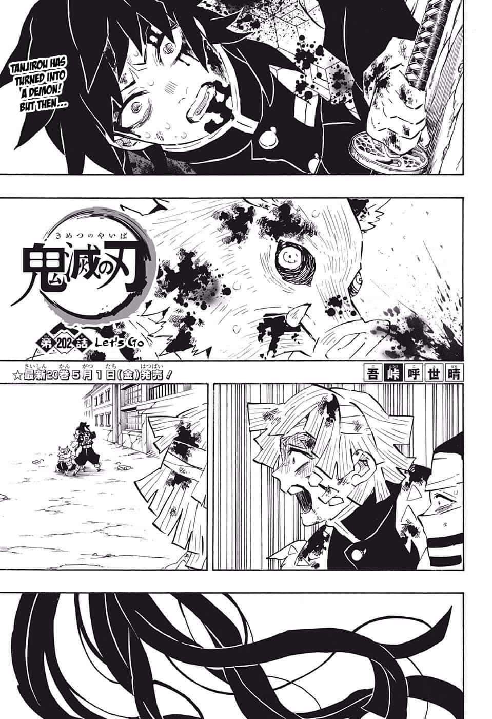 Kul tegning fra Demon Slayer manga Bakgrunner