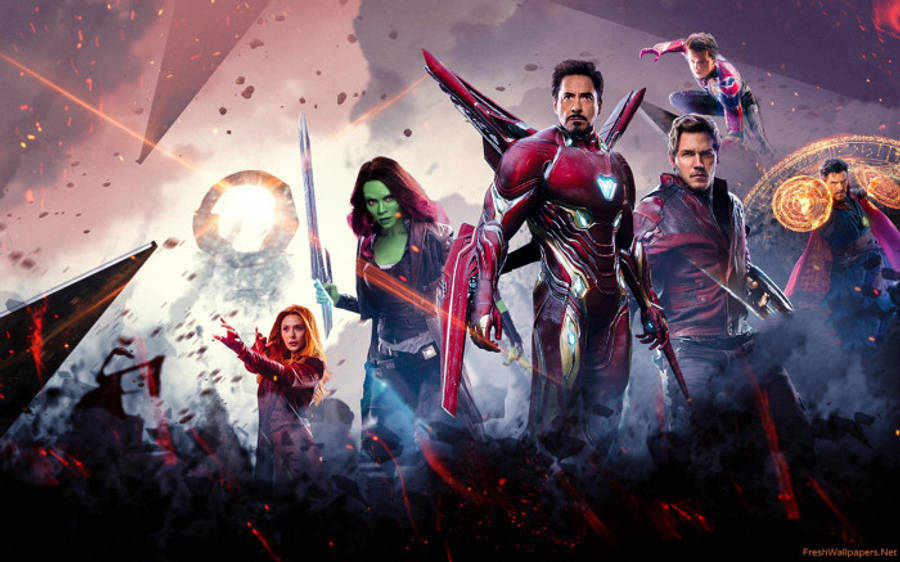 Kule Avengers Klar for Kamp Bakgrunner