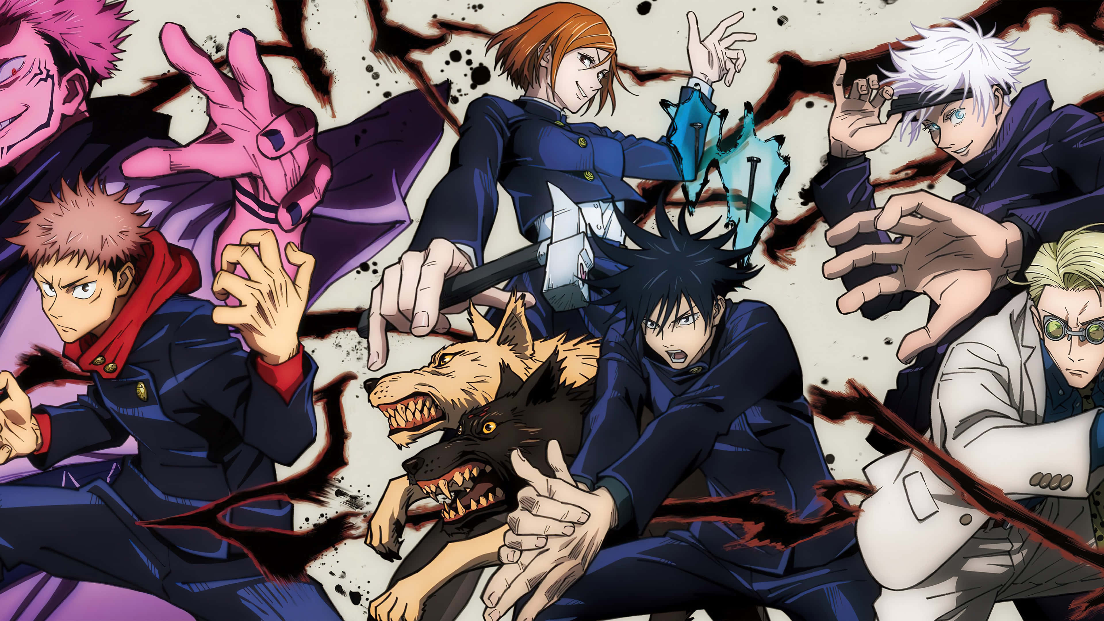 Kule Jujutsu Kaisen Anime Alle Karakterer HD Bakgrunner