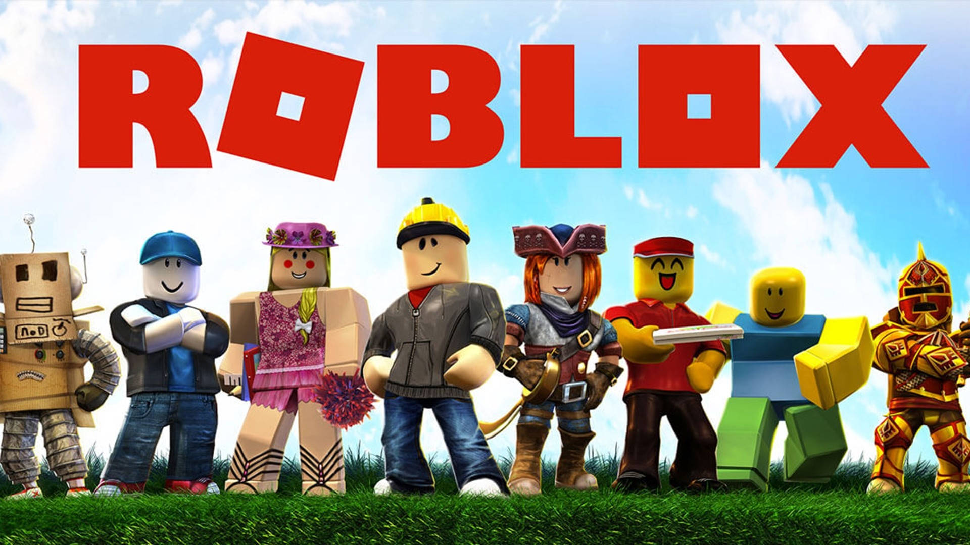 Kule Roblox-karakterer utendørs Bakgrunner