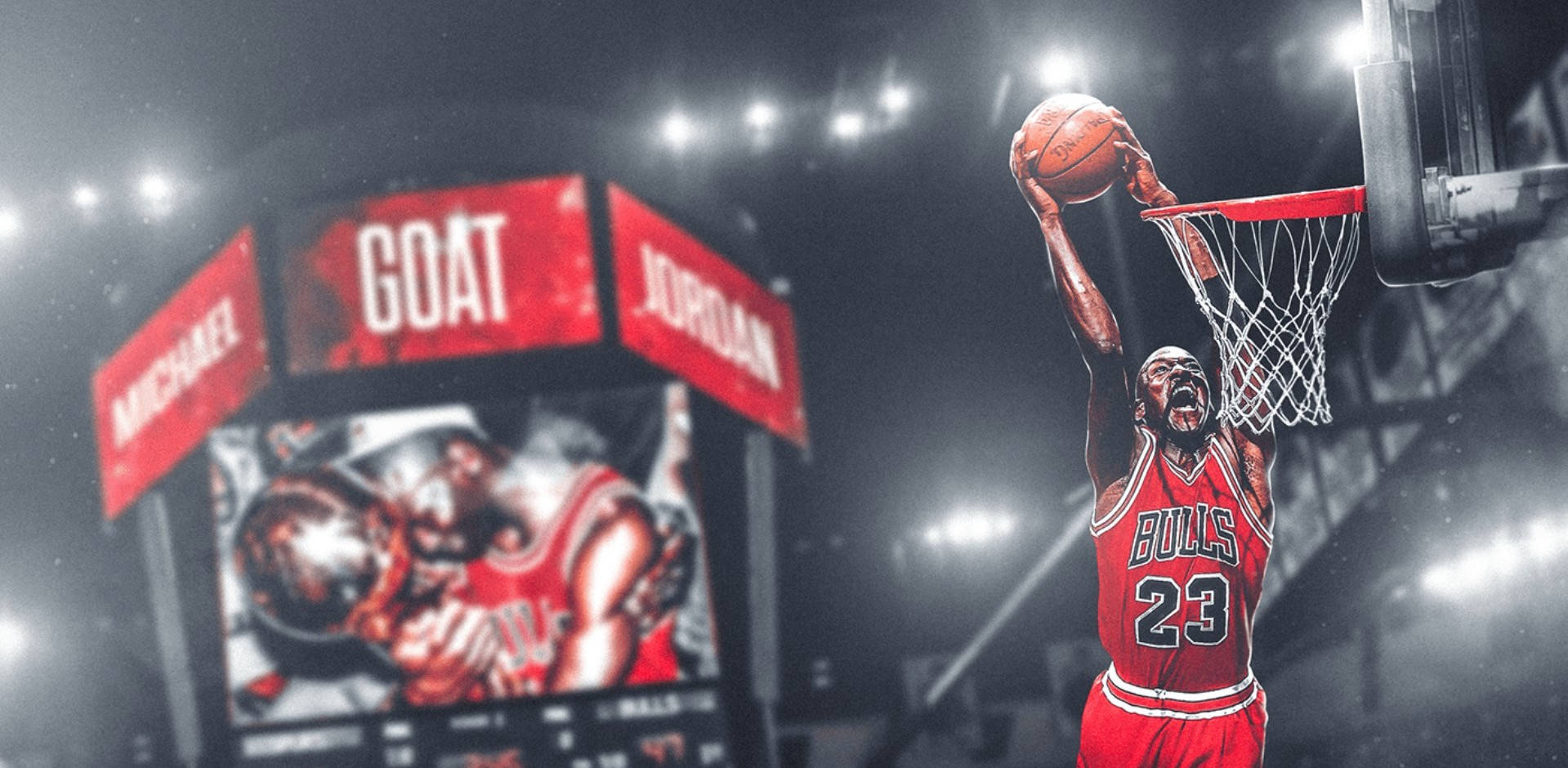 Kult basketballøyeblikk med Michael Jordan Bakgrunner