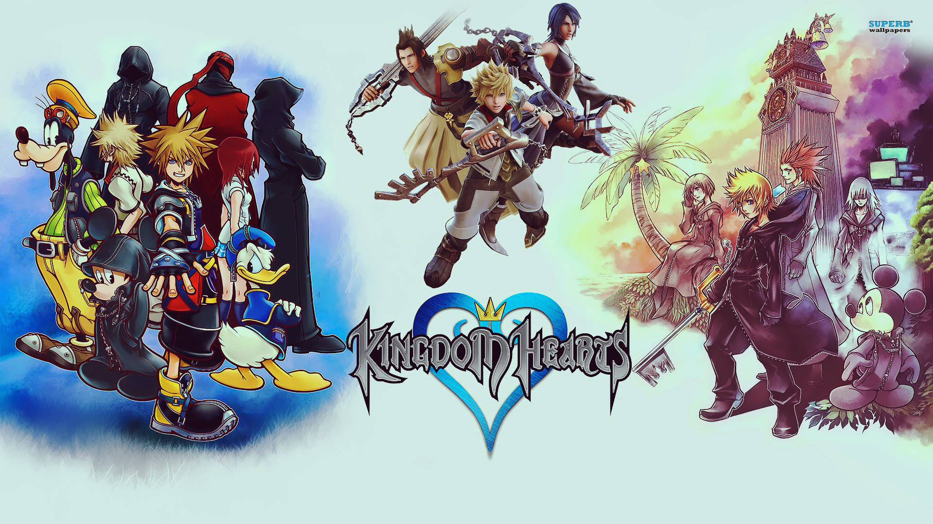 Kult Kingdom Hearts-logo Bakgrunner