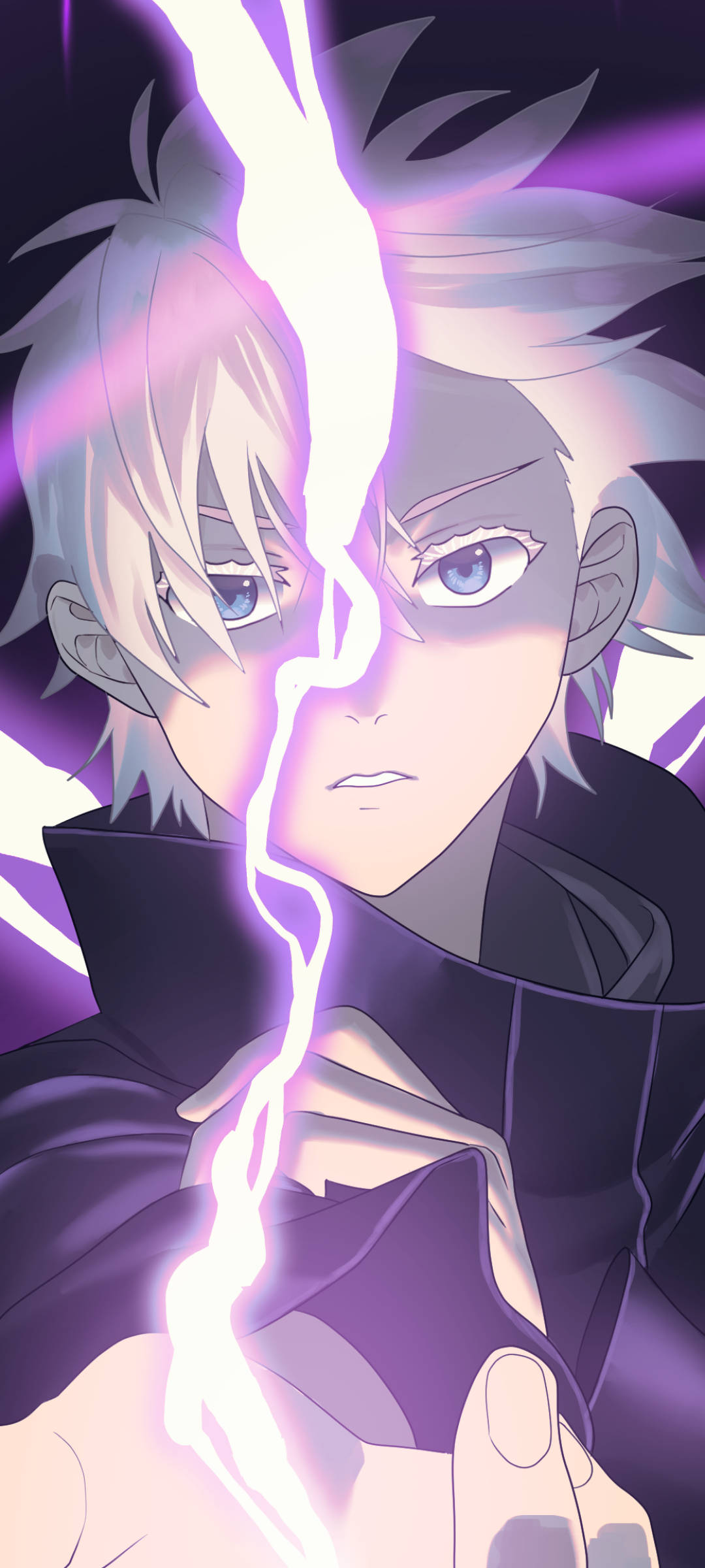 Kult lilla torden Satoru Gojo Jujutsu Kaisen-telefon Bakgrunner