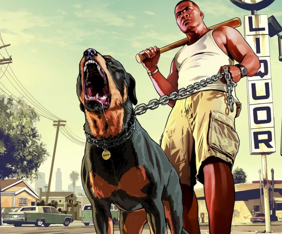 Kult skummelt GTA-bilde av hund Bakgrunner