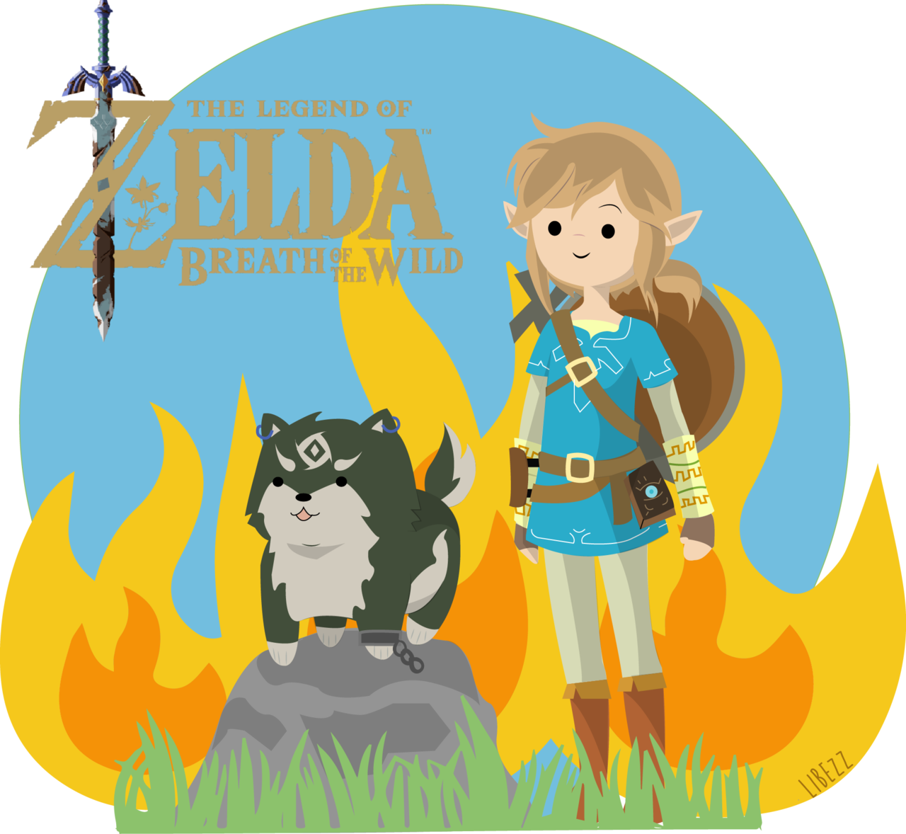 Kun 19 dager igjen til Legend of Zelda - Botw Link med Wolf Link, HD PNG-nedlasting Bakgrunner