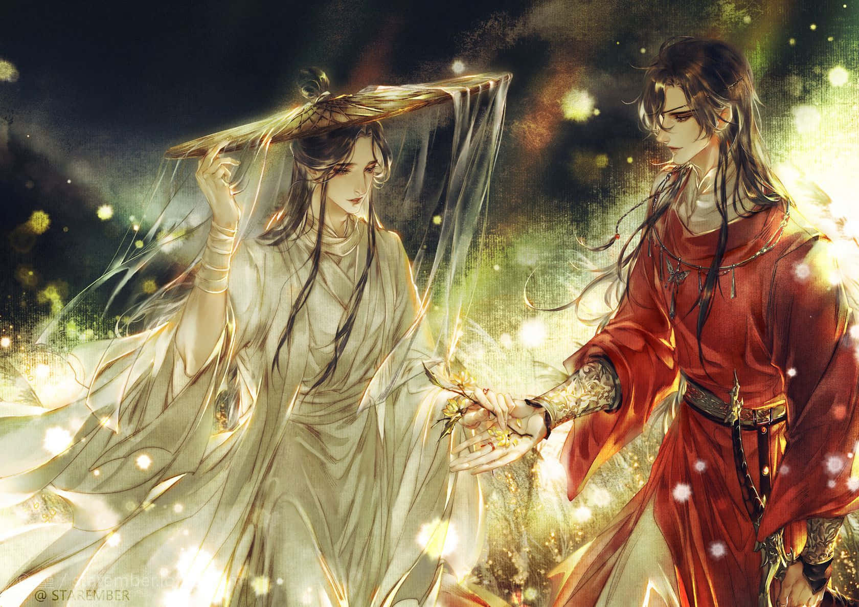 Kunngjøring av Heaven Officials Blessing Anime Bakgrunner