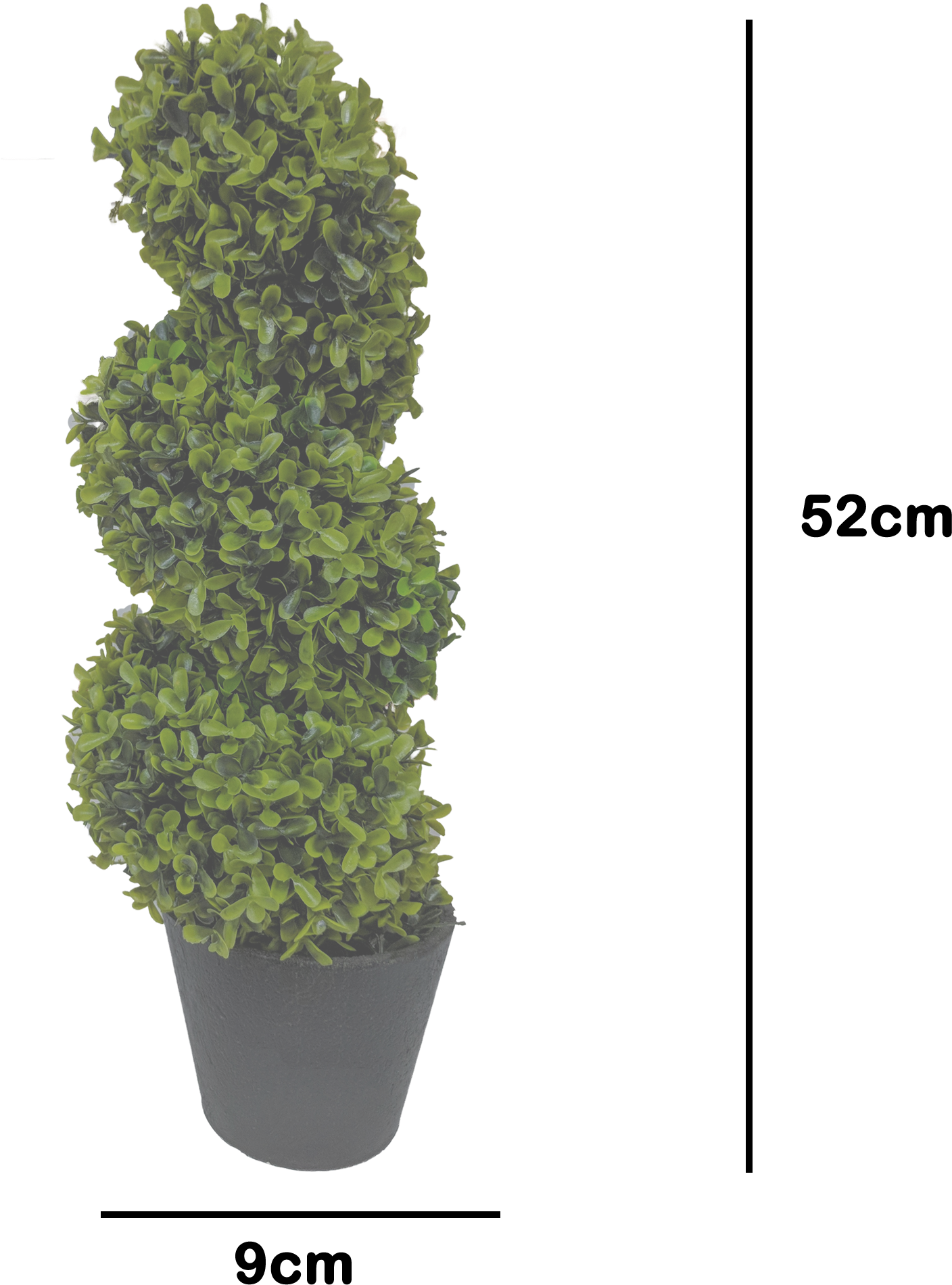 Kunstig topiary-plante 52 cm Bakgrunner