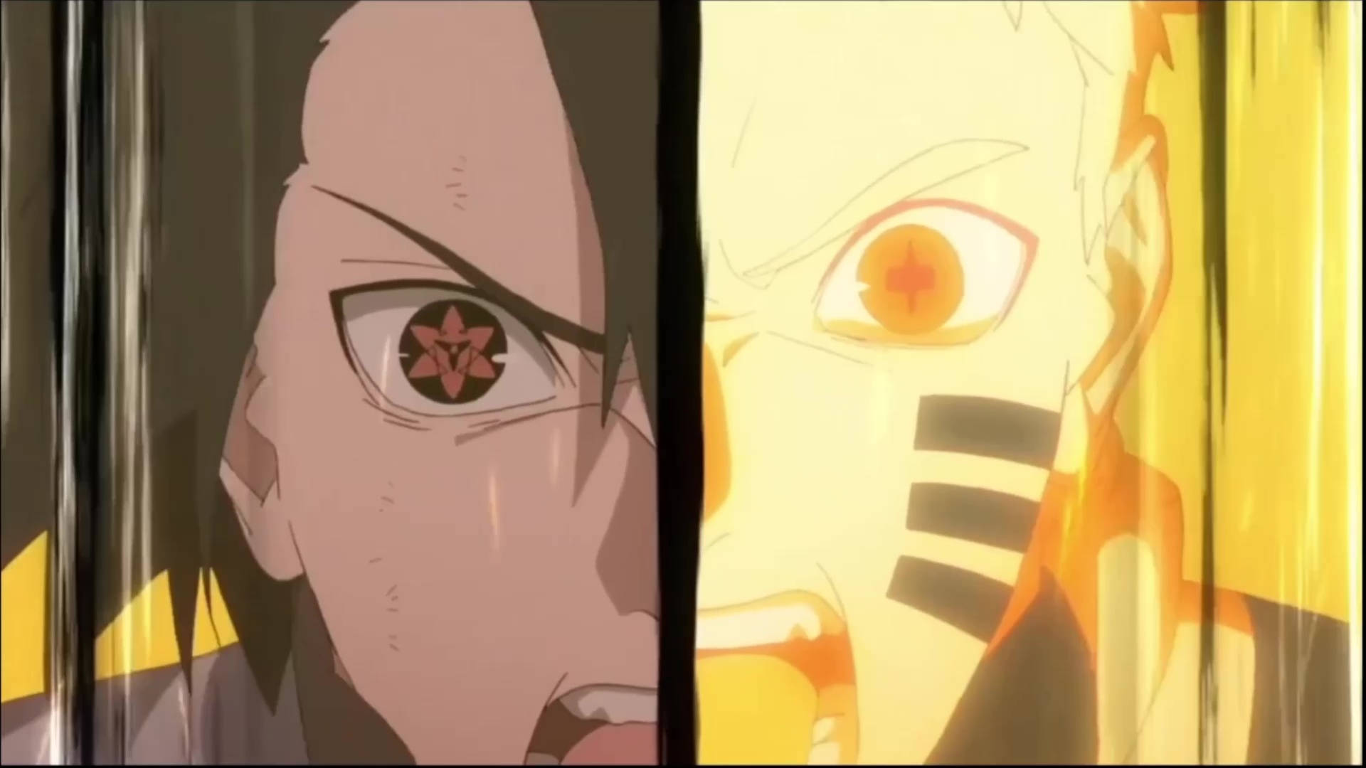 Kurama-modus Naruto og Sasuke Bakgrunner