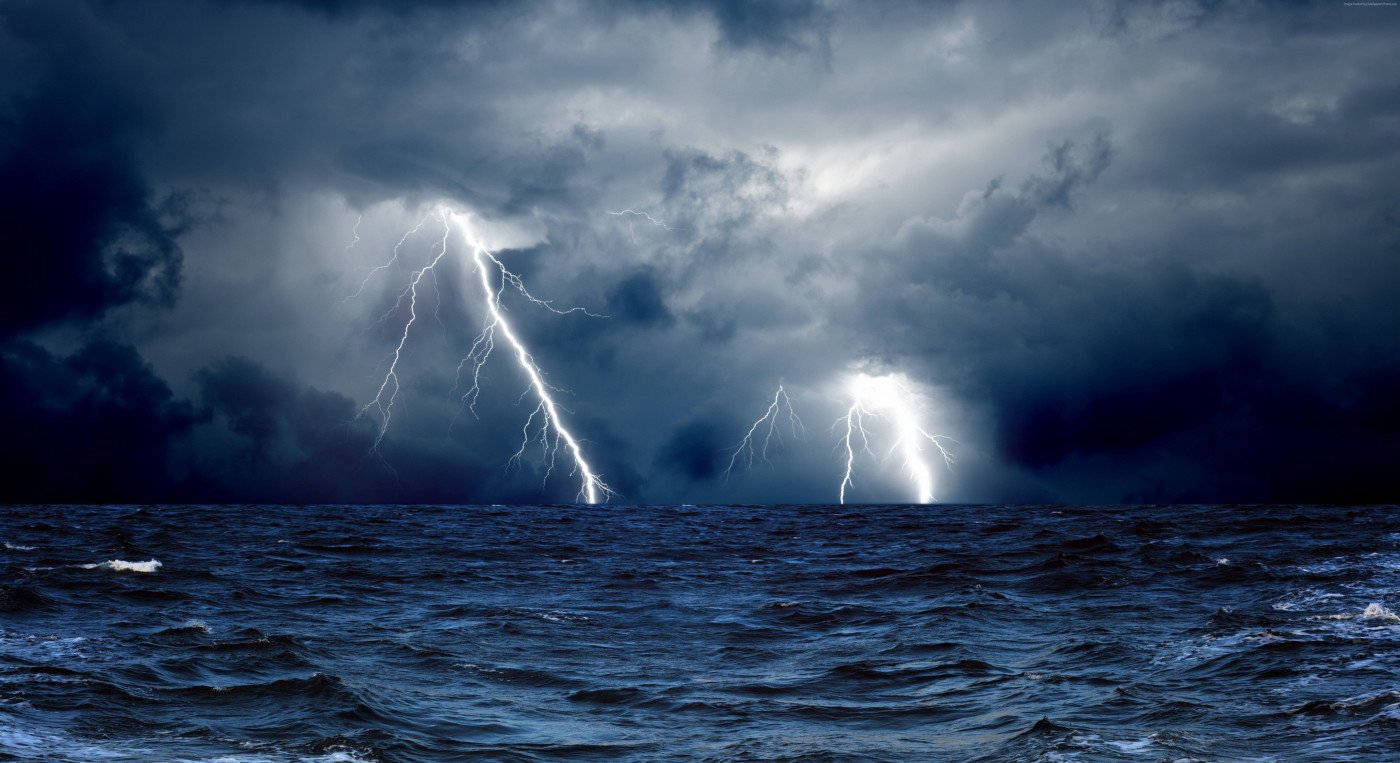 Kveldsstorm over havet Bakgrunner