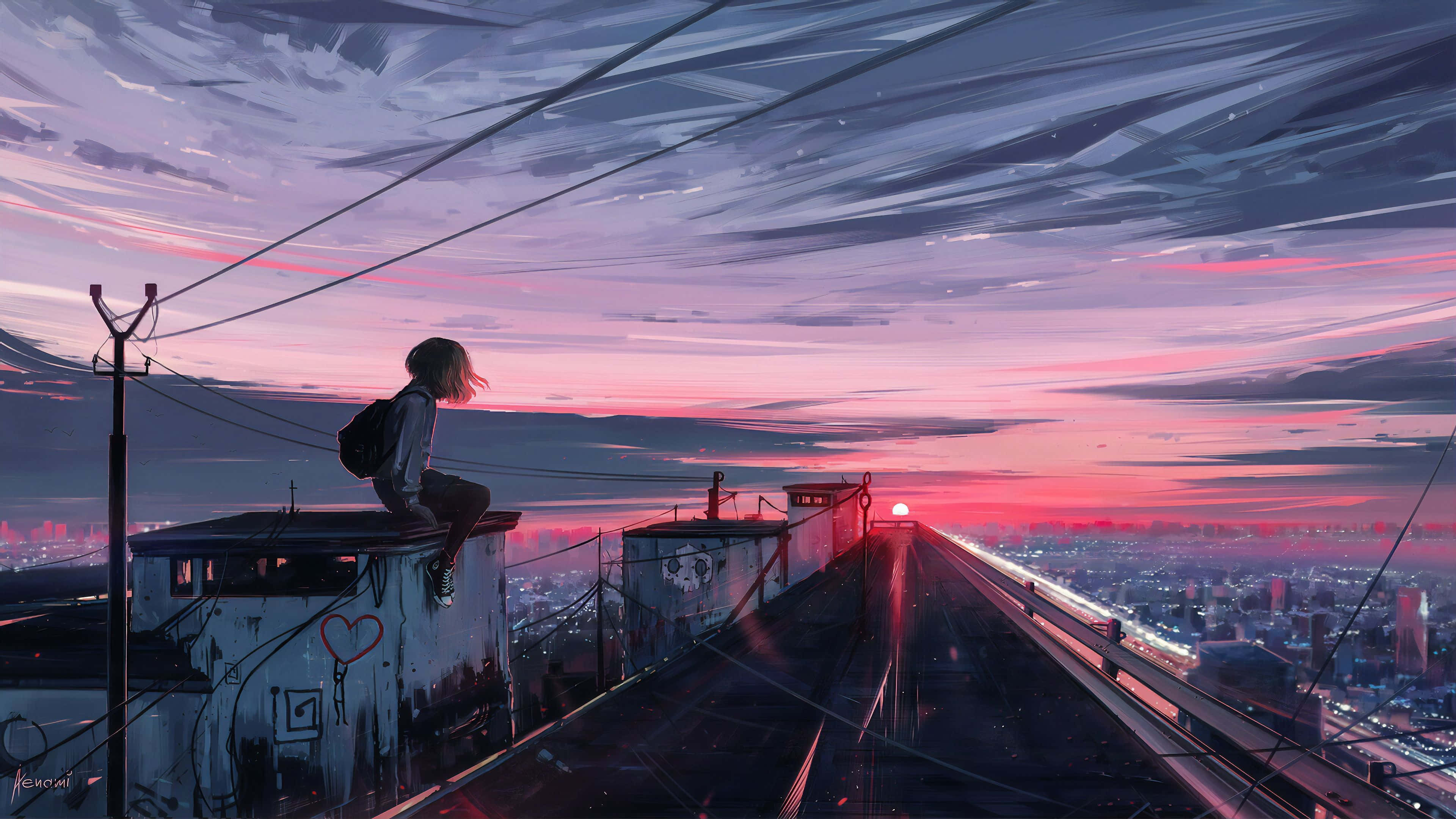 La fantasien fly med Anime 4K! Bakgrunner