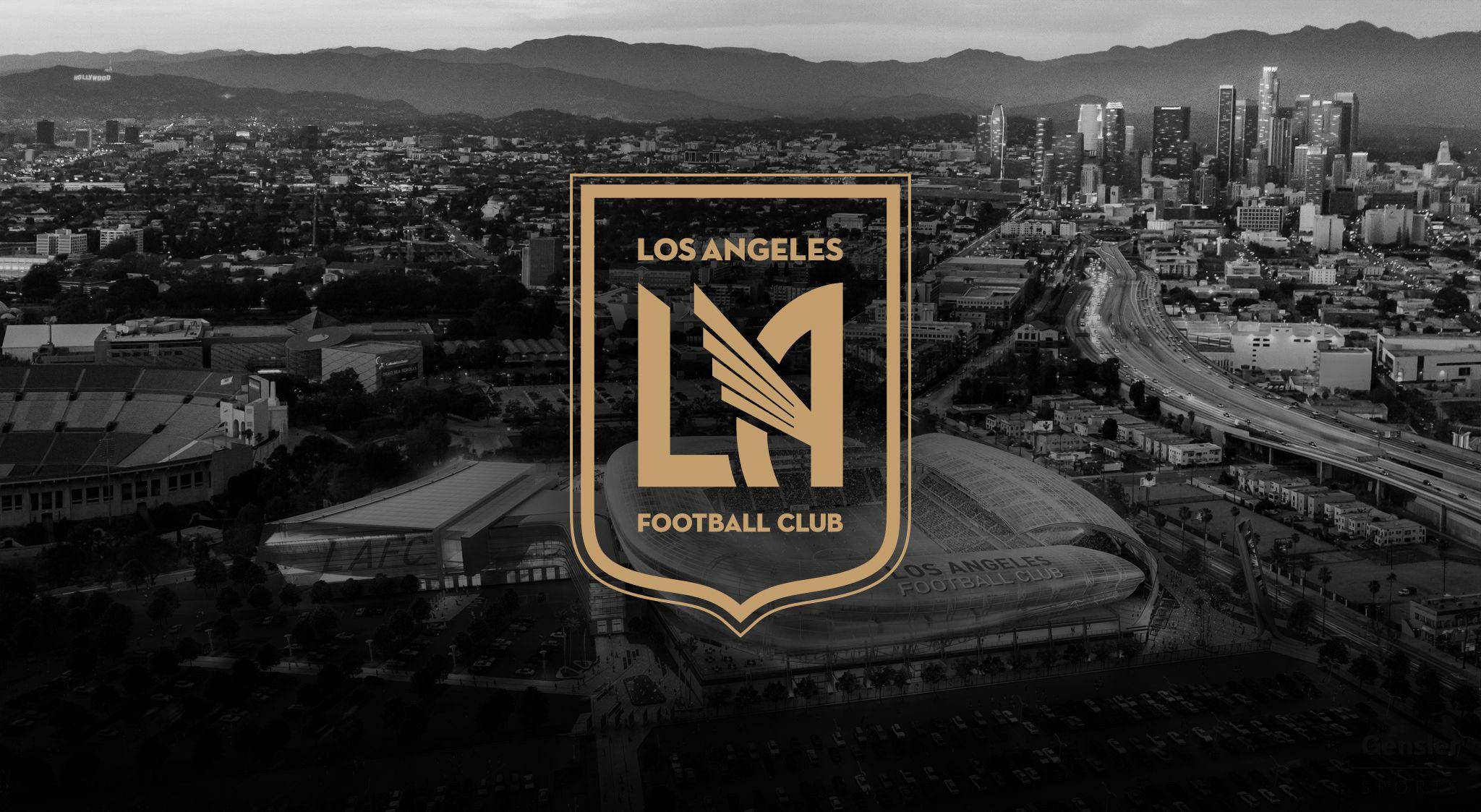 LAFC-logo med svart-hvit by Bakgrunner