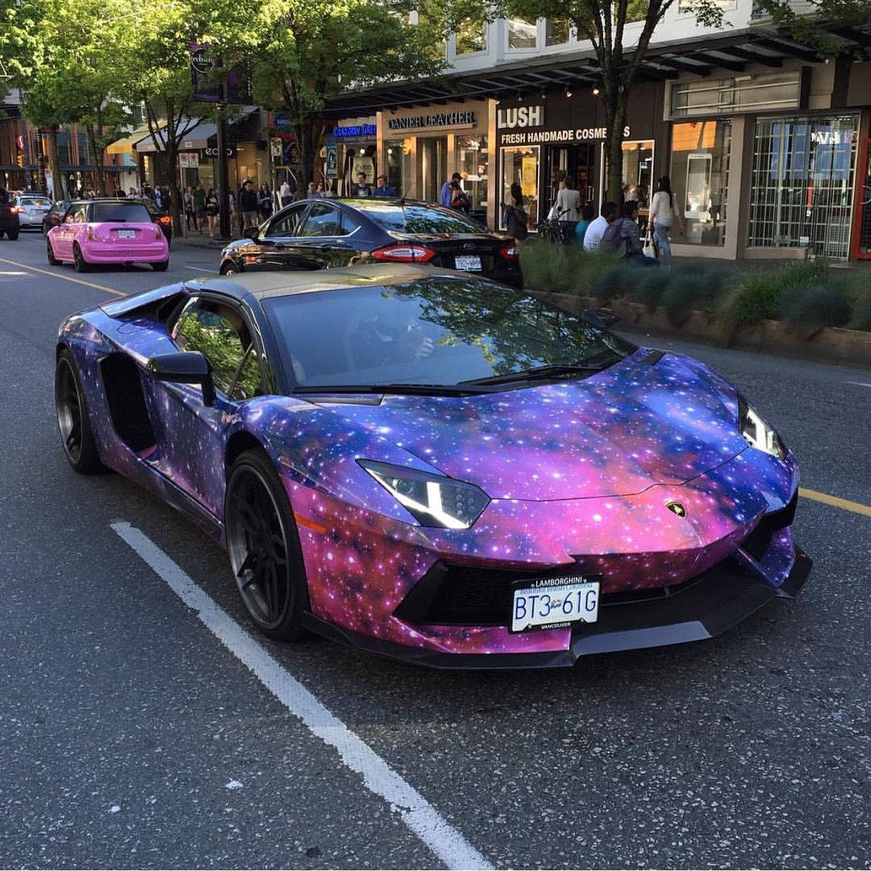 Lamborghini Galaxy på gaten Bakgrunner