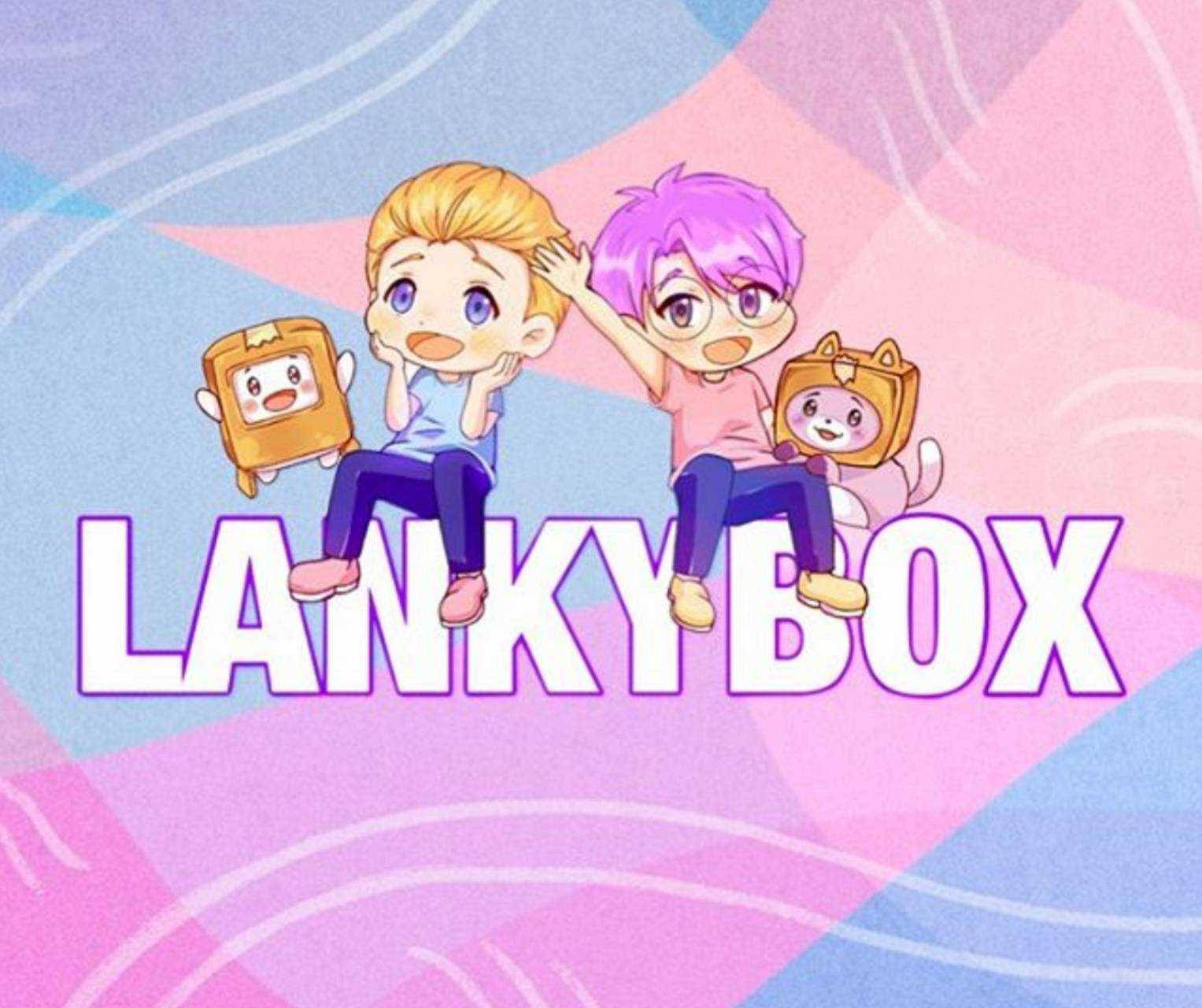 LankyBox Animerte Adam og Justin Kosedyr Bakgrunner
