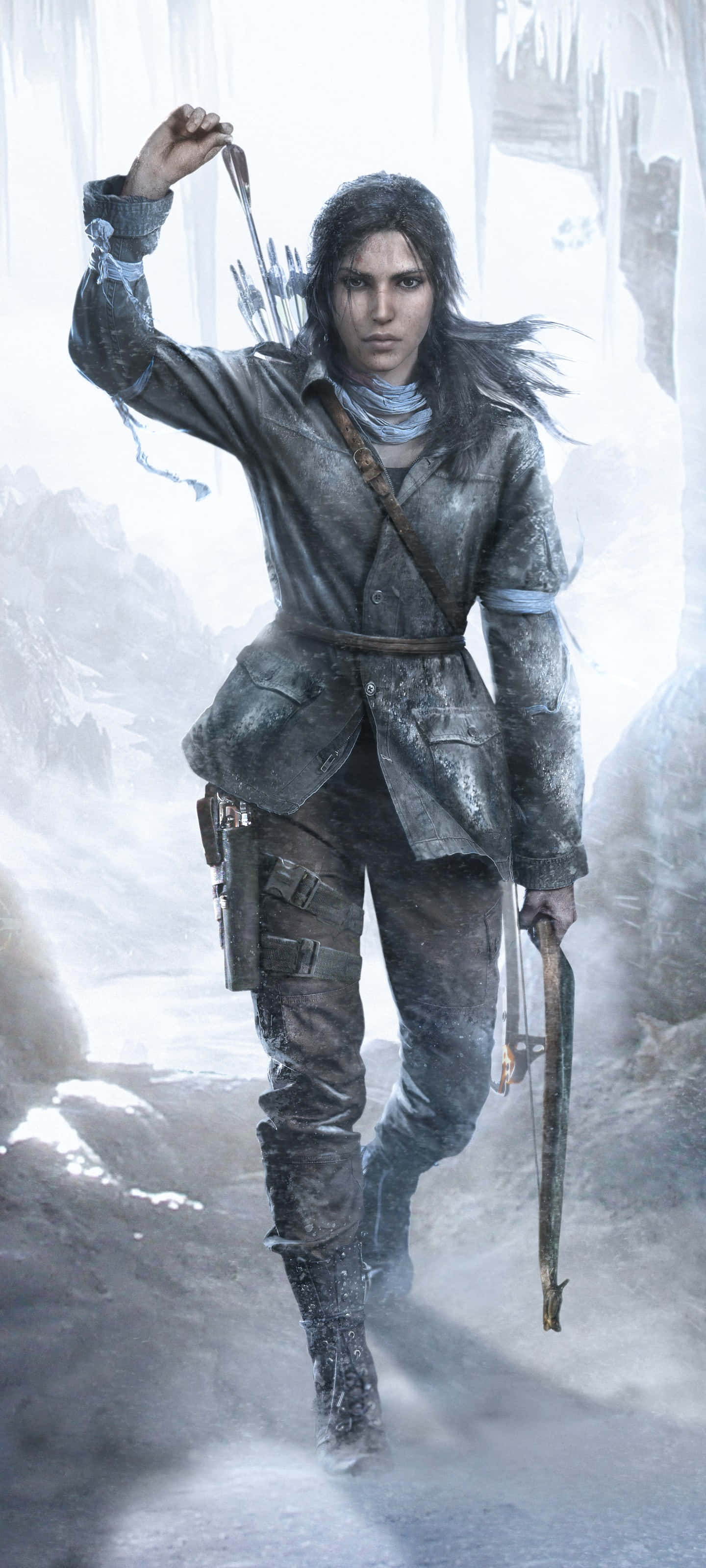 Lara Croft krysser farlige jungler på jakt etter det reneste byttet på sin iPhone 5s Bakgrunner