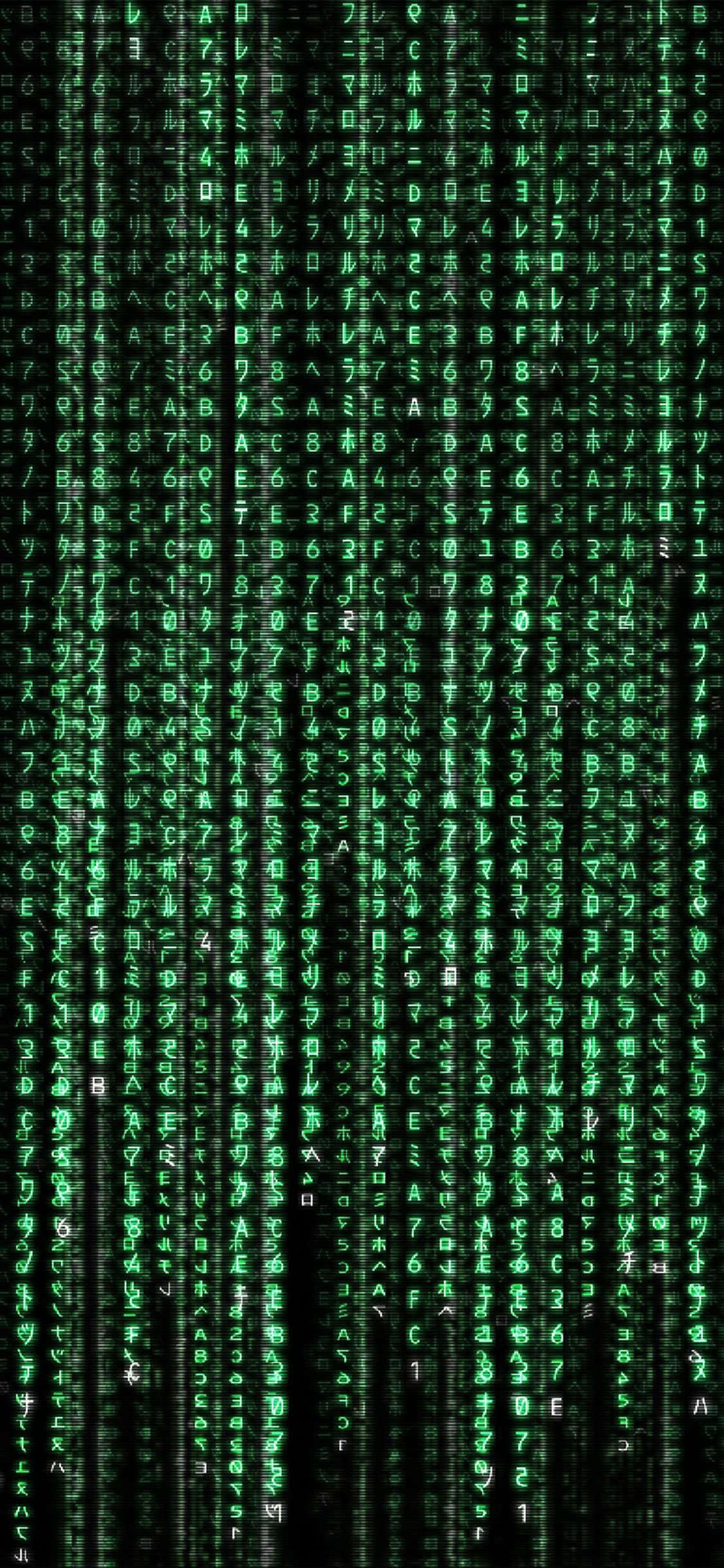 Lås opp kraften i Matrix iPhone Bakgrunner