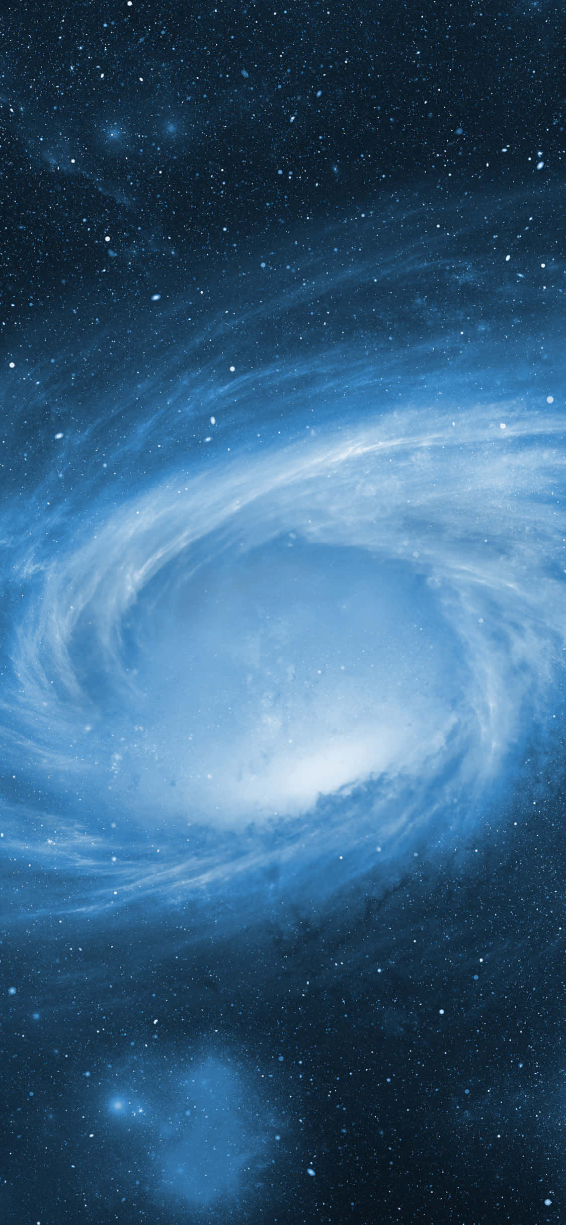 Lås opp naturens skjønnhet med Blue Galaxy iPhone Bakgrunner
