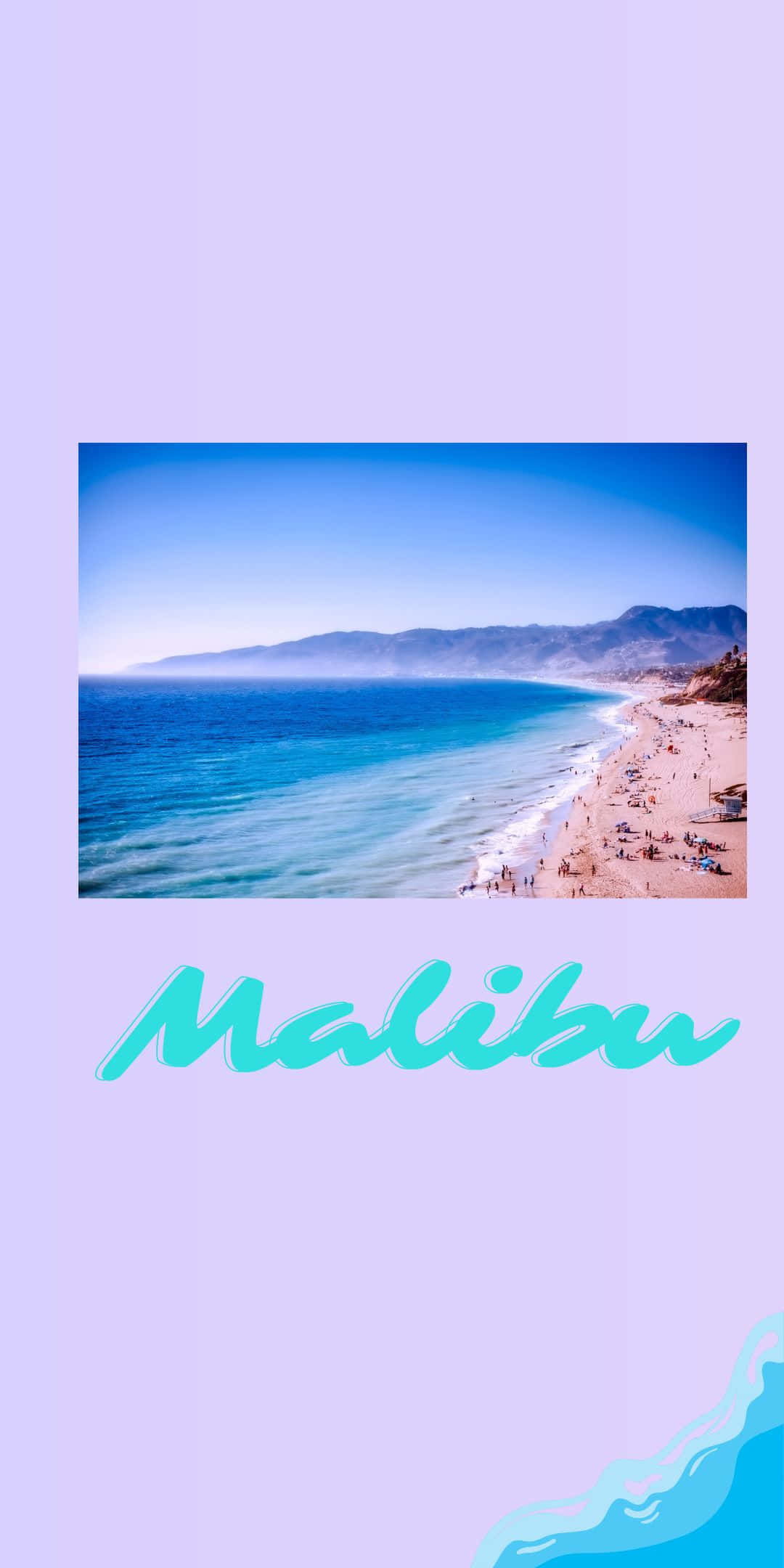 Lavendelstrand Pixel 3 Malibu Bakgrunn Bakgrunner