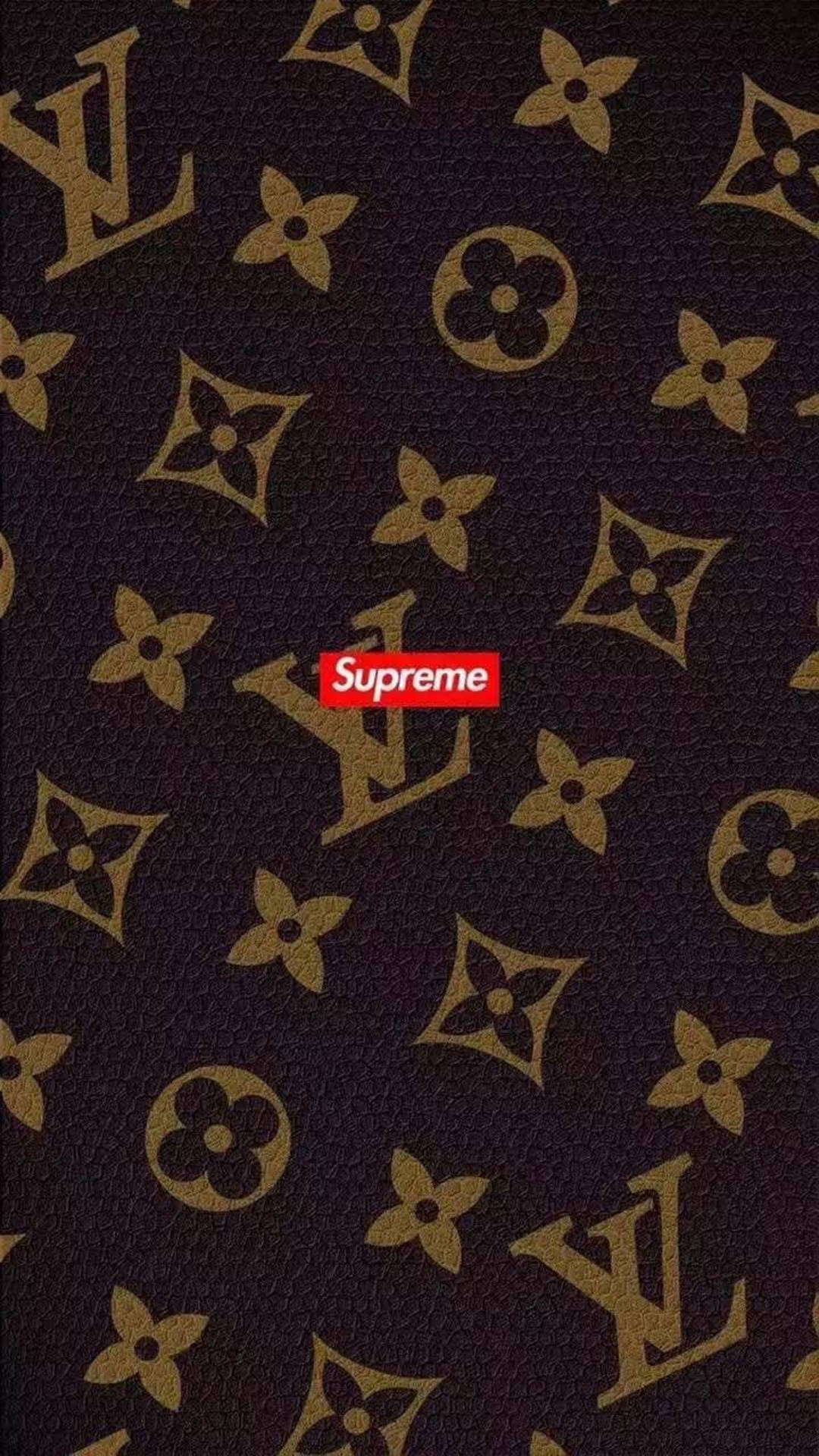 Leather Supreme og Louis Vuitton-telefon Bakgrunner