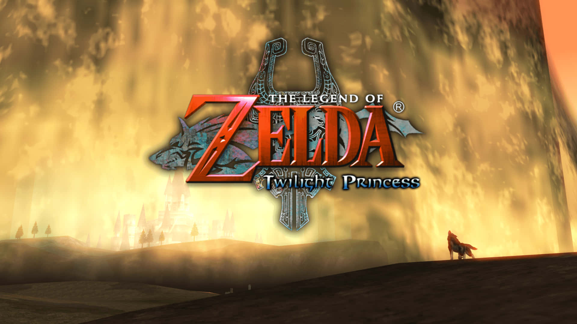 Legend Of Zelda Twilight Princess Logo Kunst Bakgrunner