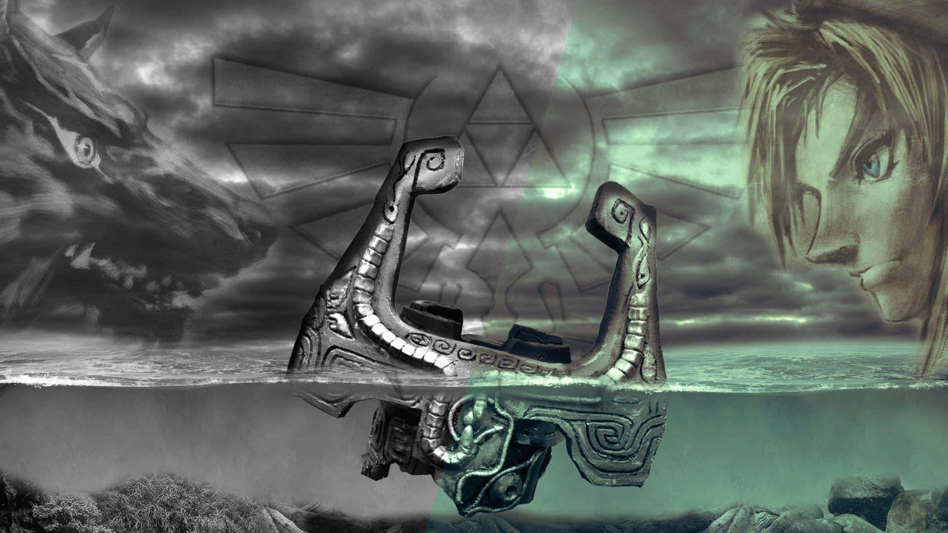 Legend of Zelda Twilight Princess Sinkende Midna Bakgrunner