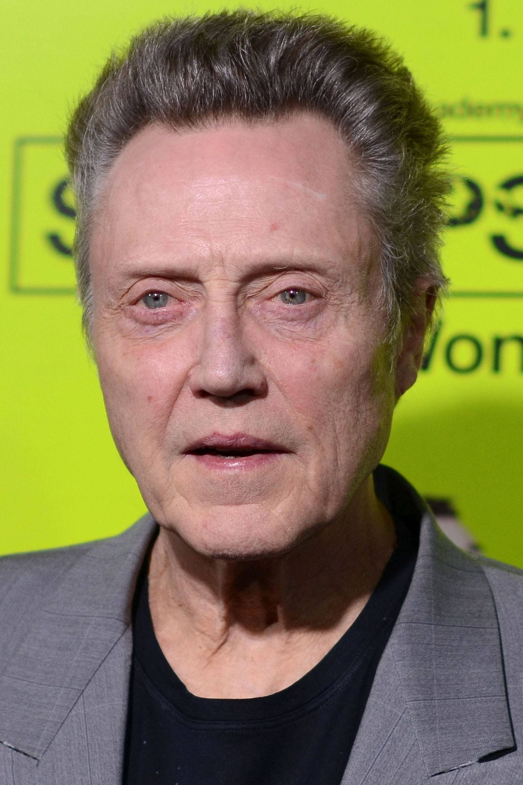 Legendariske skuespiller Christopher Walken under filminnspilling Bakgrunner