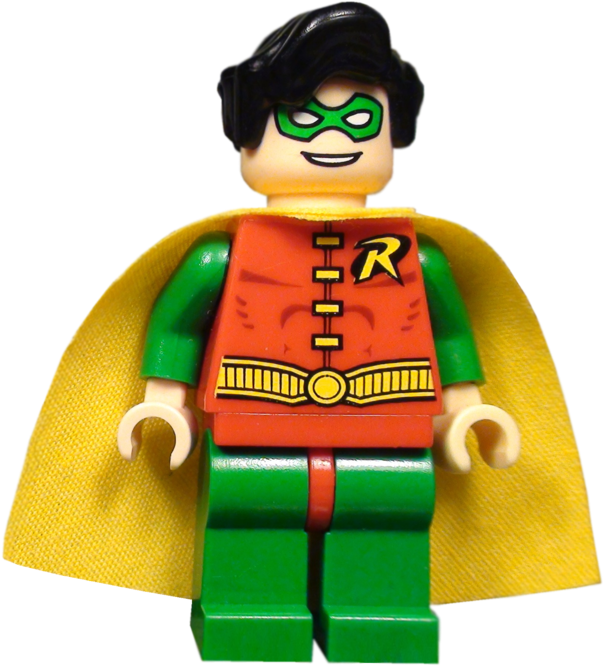 Lego Robin-figur Portrett Bakgrunner