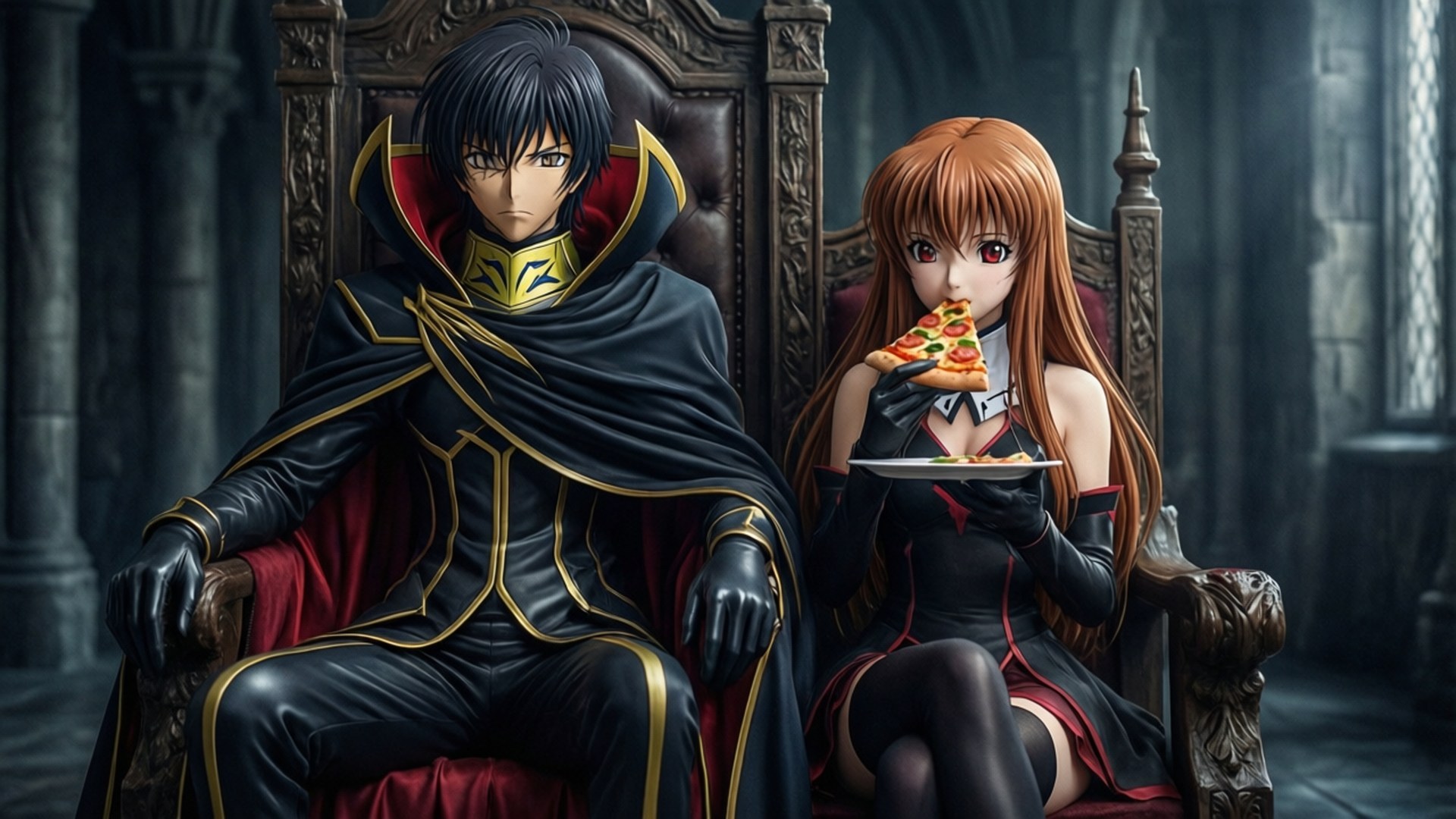 Lelouch og C.C. pizzamoment Bakgrunner
