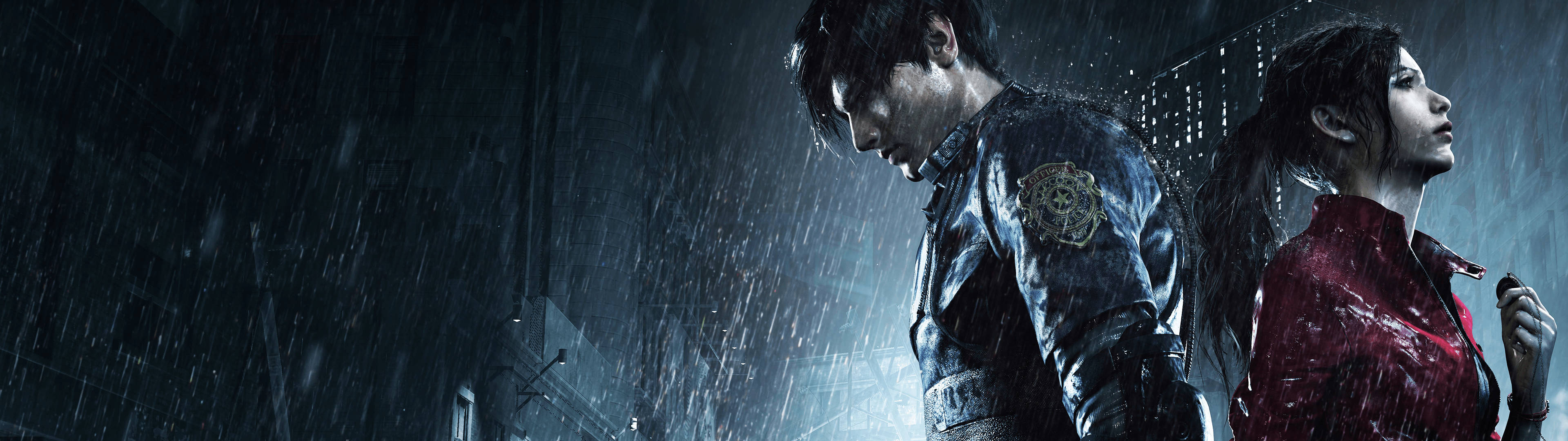Leon & Claire spiller Resident Evil 2 Remake Bakgrunner