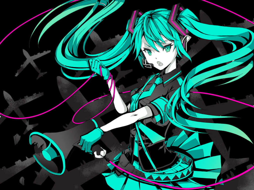 Levende Hatsune Miku Kunstverk Bakgrunner