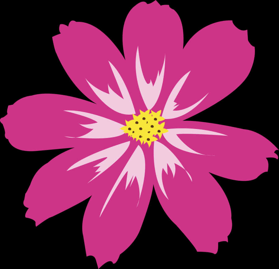 Levende rosa blomsterillustrasjon Bakgrunner