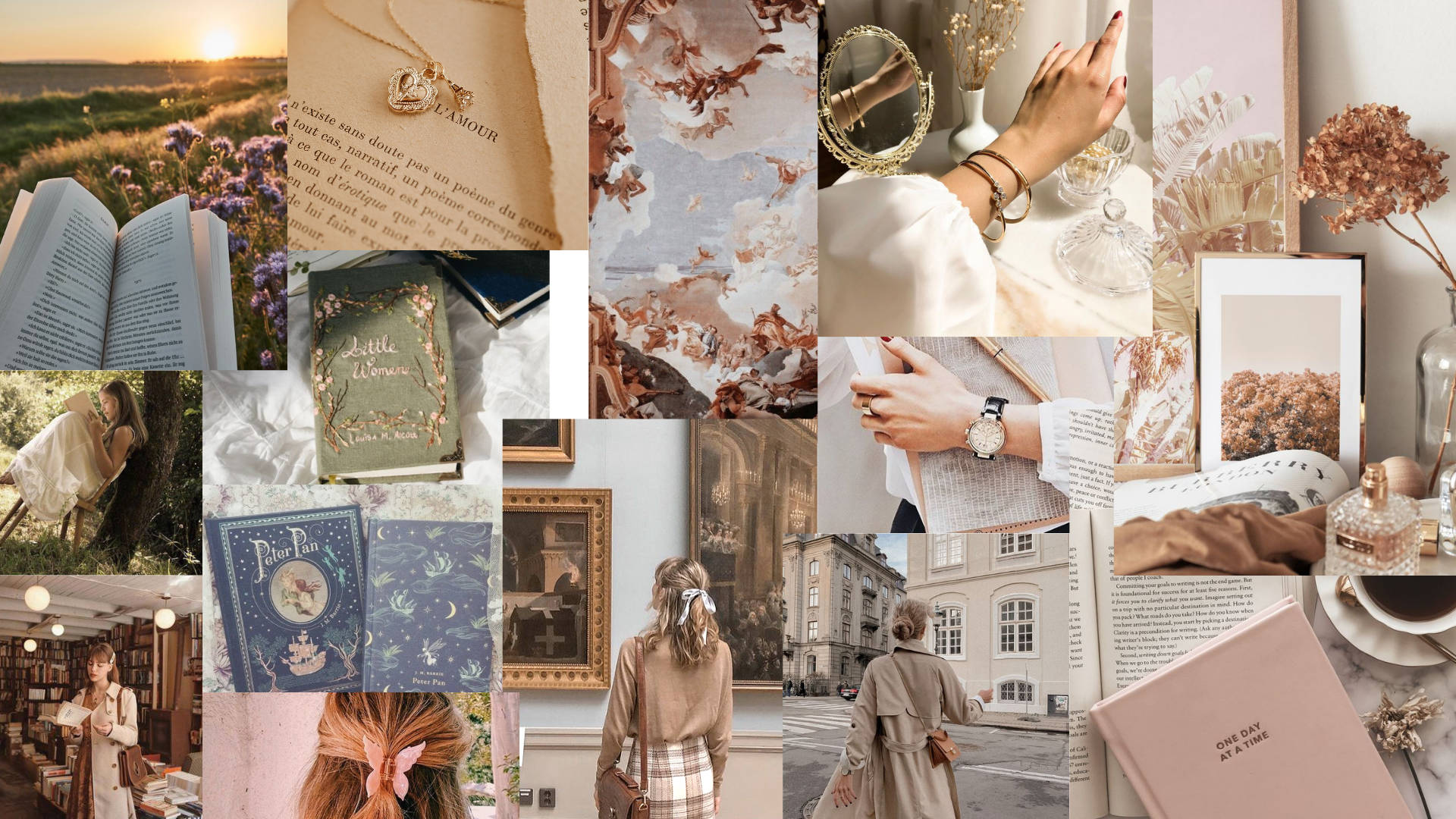 Light Academia Aesthetic Jenter Bakgrunner