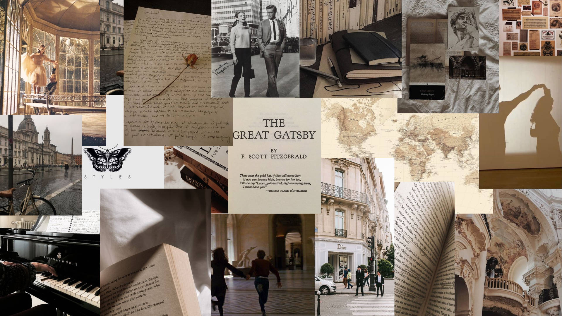 Light Academia-estetikk The Great Gatsby Bakgrunner
