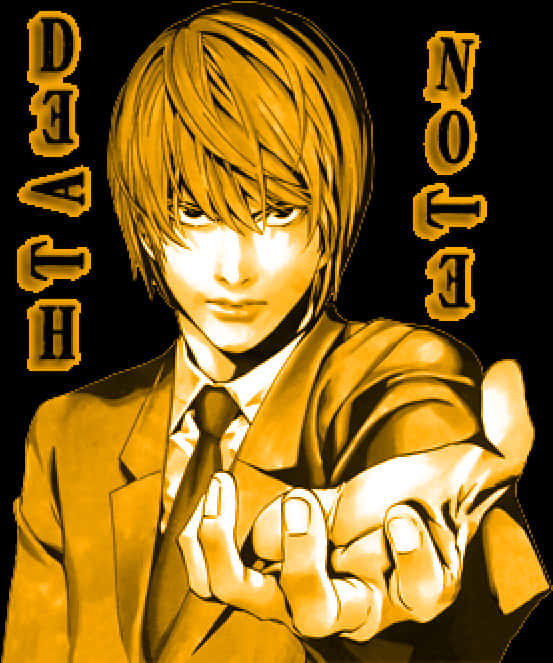 Light Yagami Death Note animekunst Bakgrunner