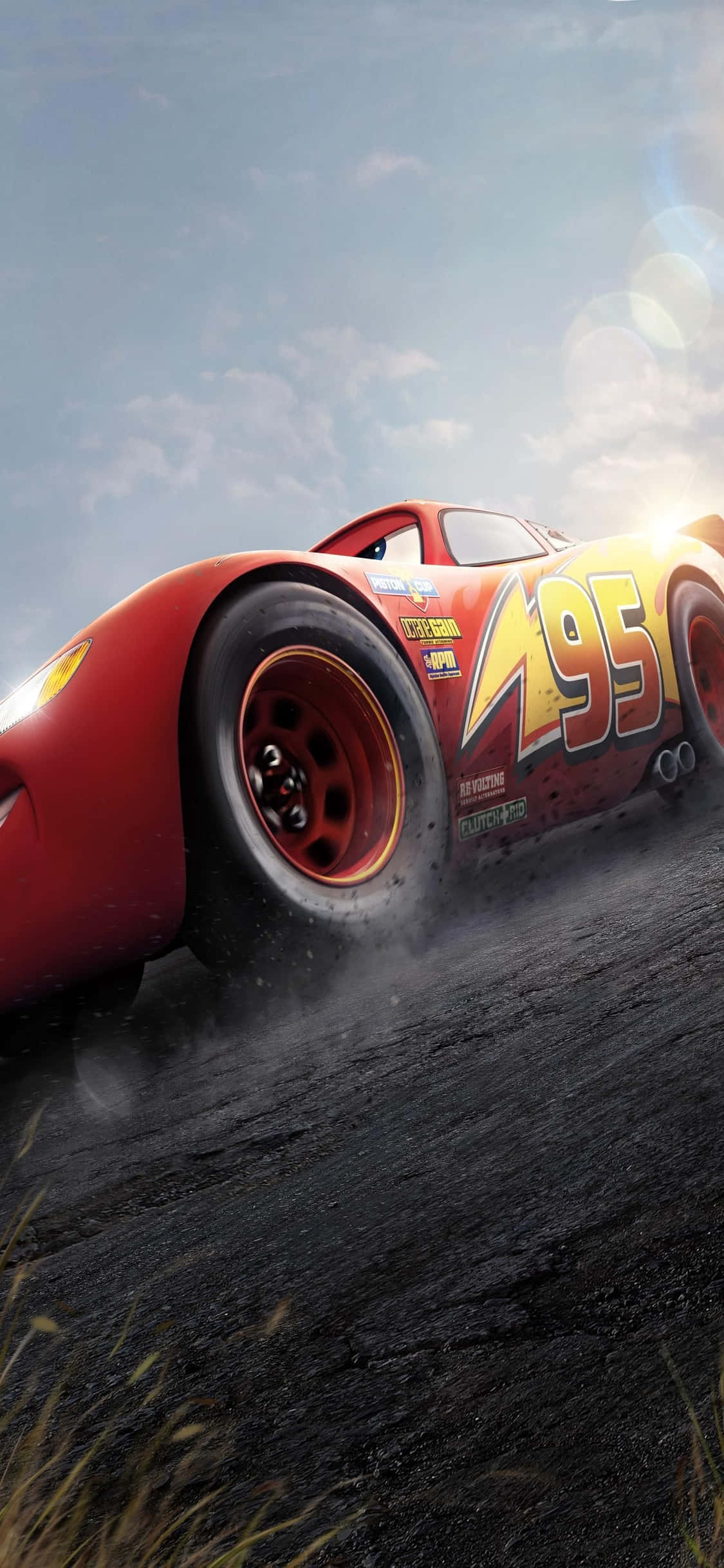 Lightning McQueen Racer iPhone X Cars Bakgrunn Bakgrunner