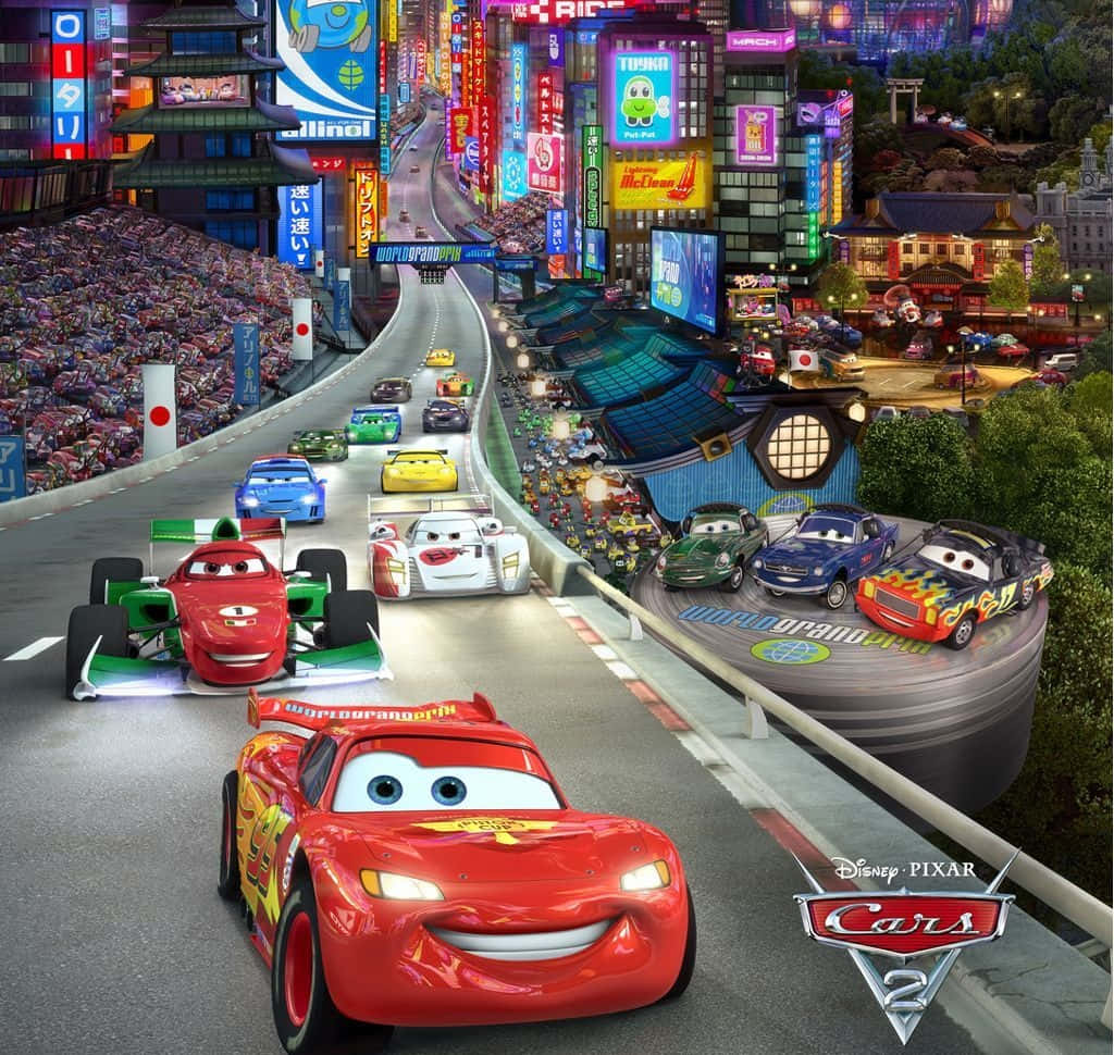 Lightning McQueen og Mater gjenforenes i Disney Pixars Cars 2 Bakgrunner