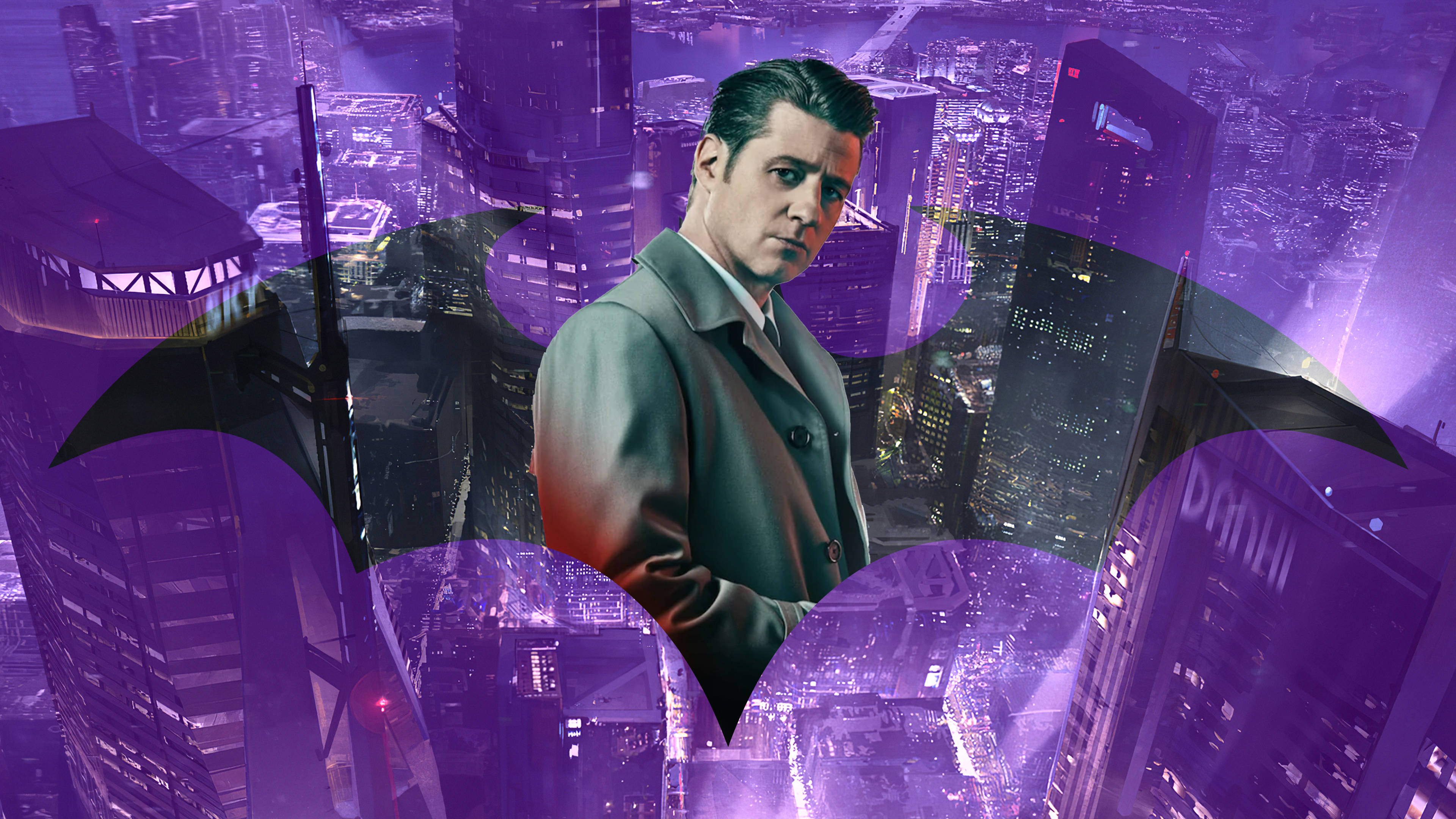 Lilla estetikk 4K Gotham Bakgrunner