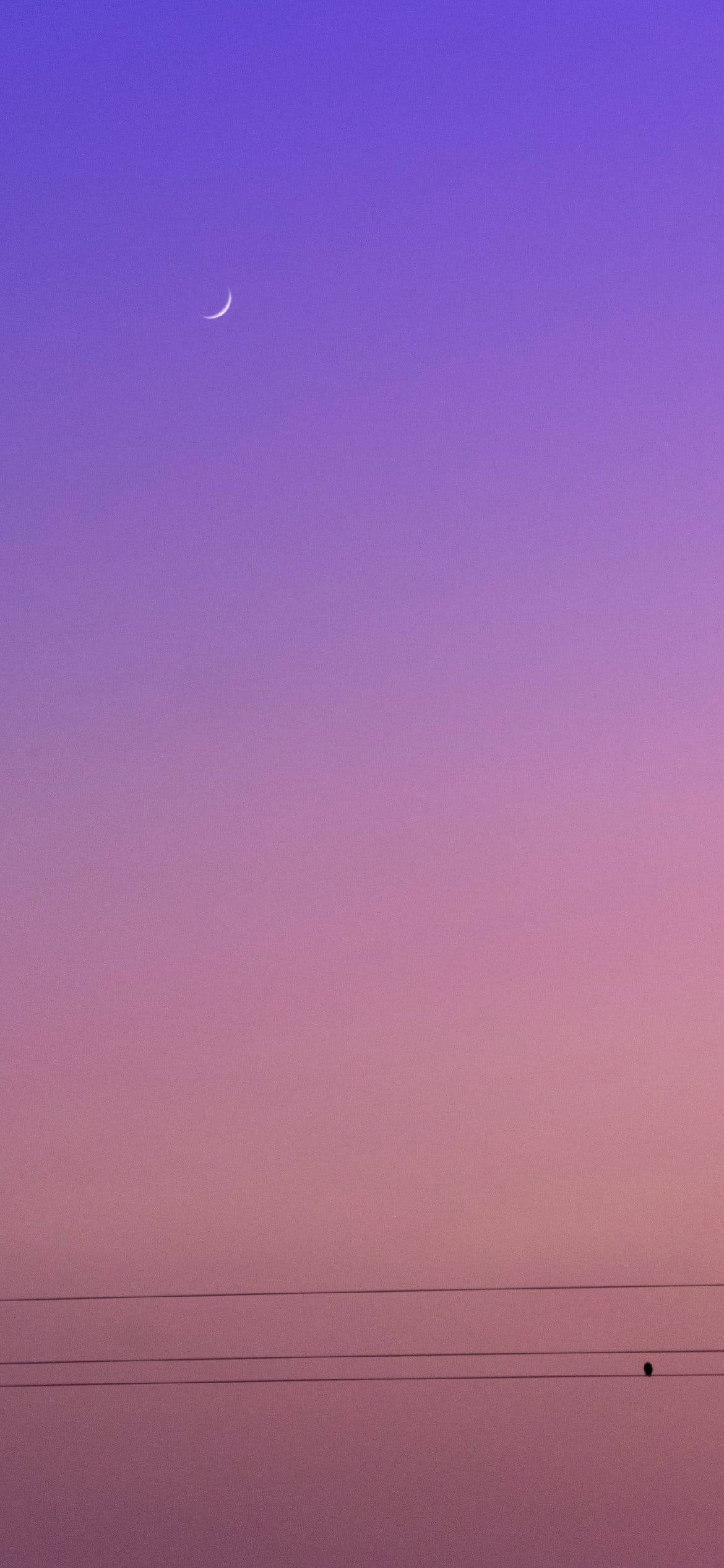 Lilla estetisk telefon lilla og rosa himmel Bakgrunner