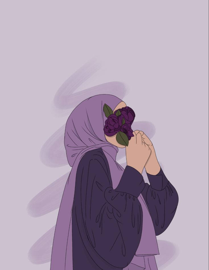 Lilla hijab tegneserie Bakgrunner