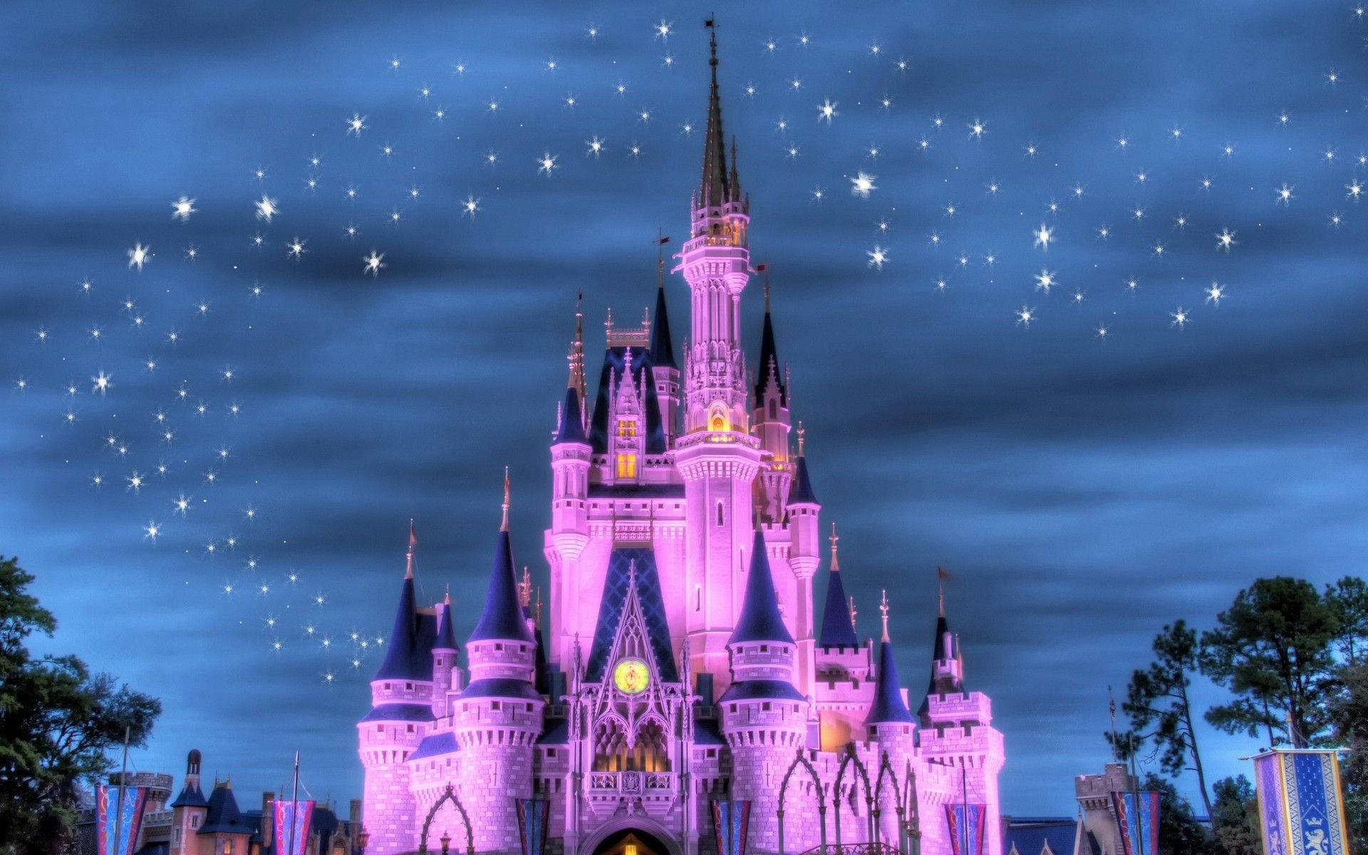 Lilla Magic Kingdom Disney 4K Ultra Wide Bakgrunner