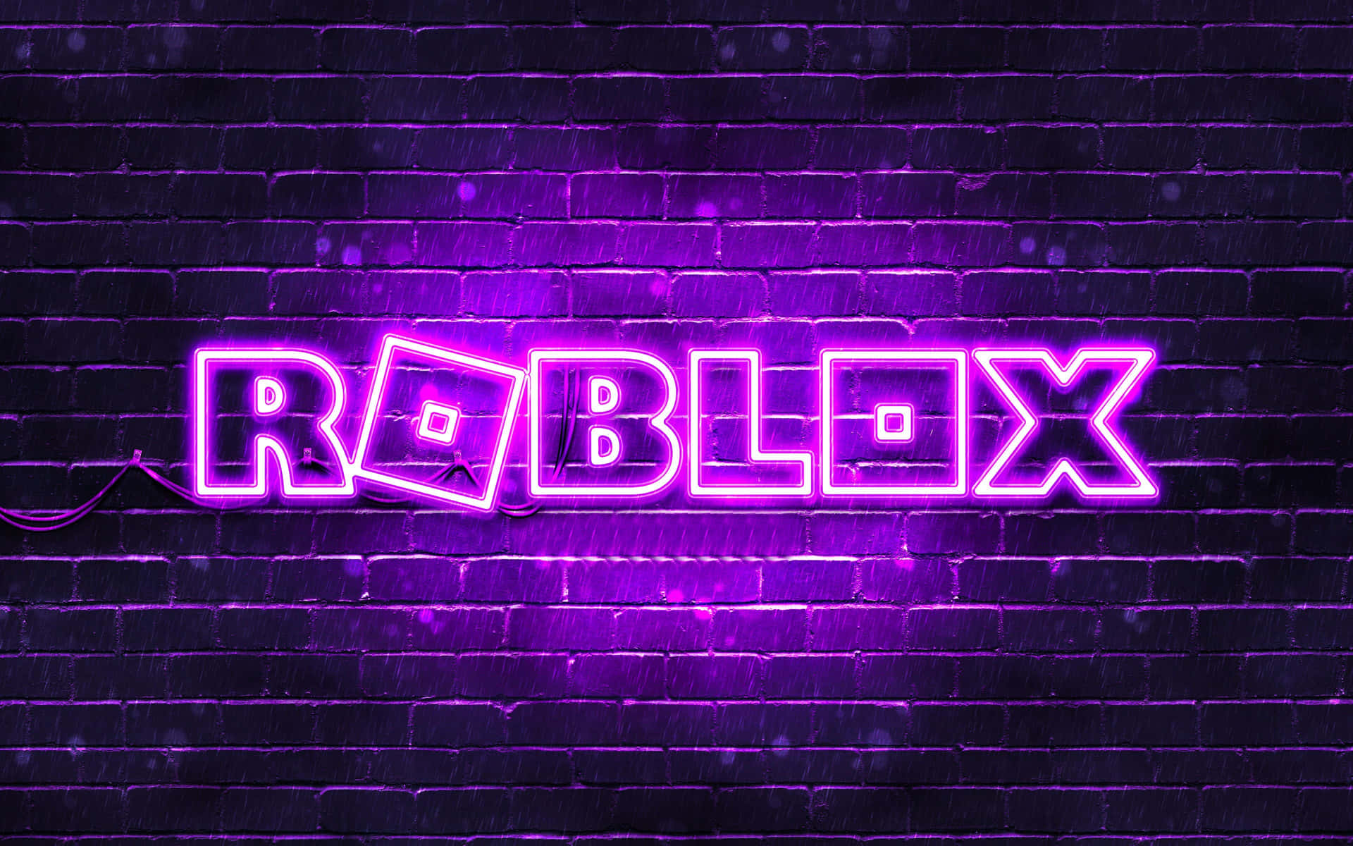 Lilla neon Roblox-logo Bakgrunner