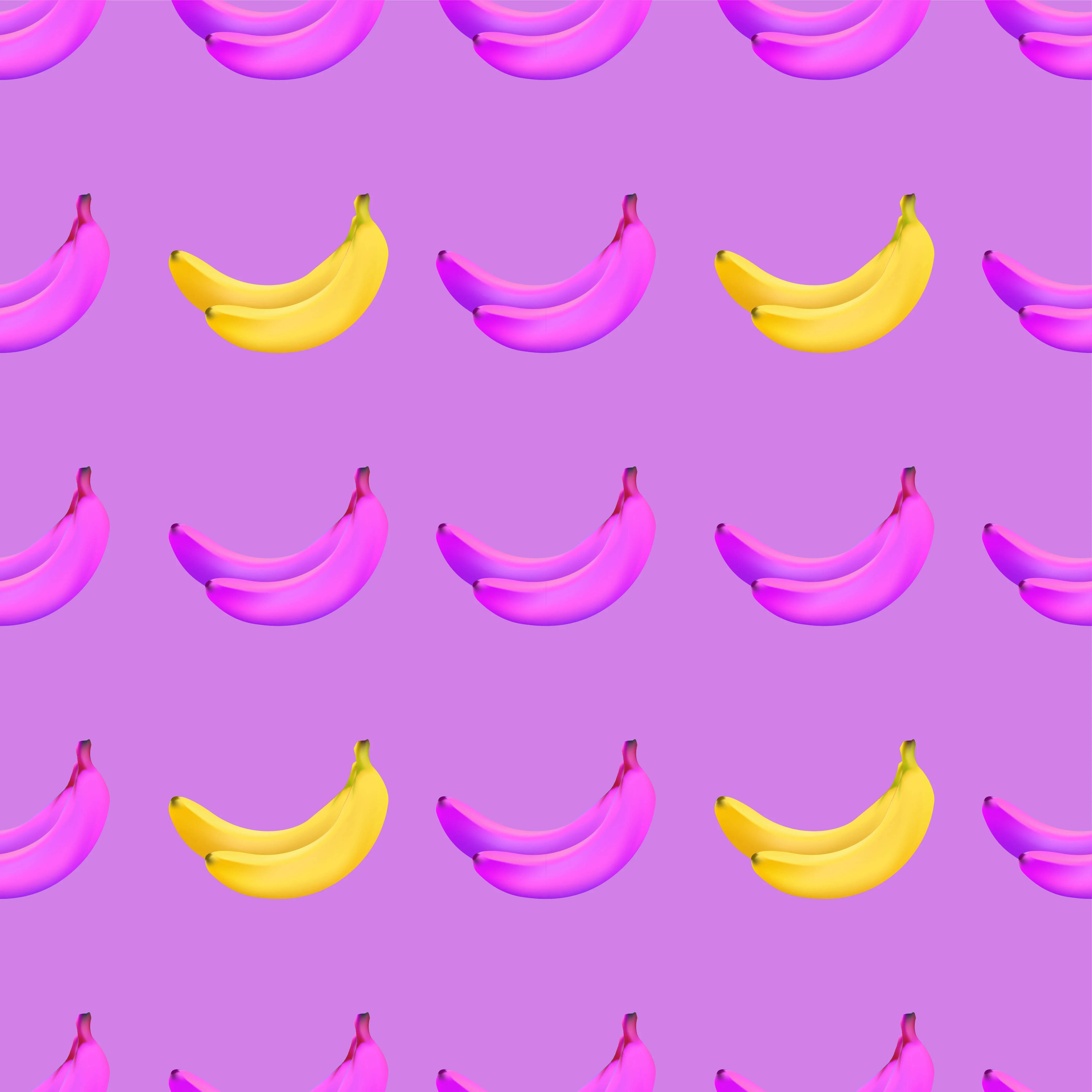 Lilla og Gule Bananer Bakgrunner