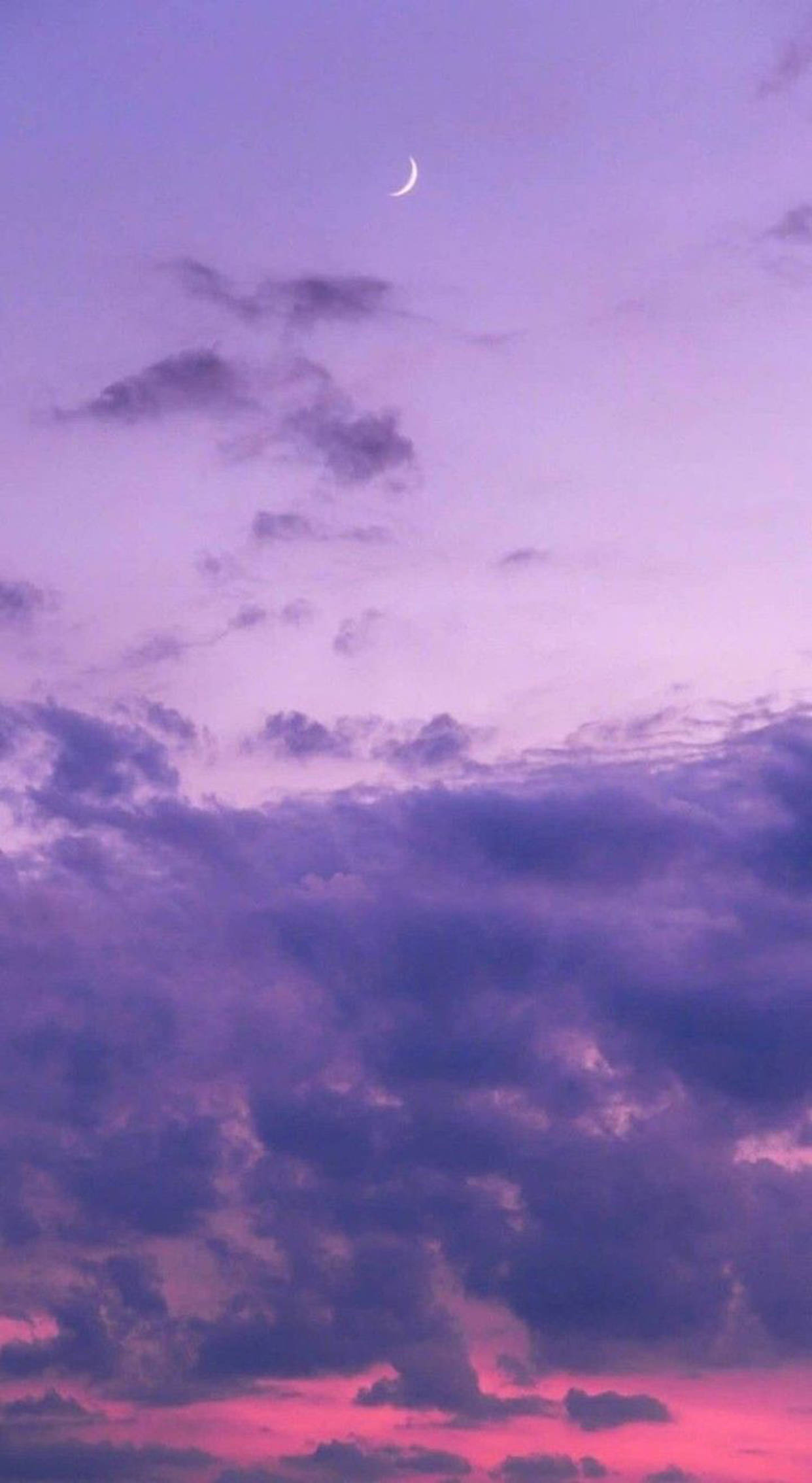Lilla pastell estetisk skyet himmel Bakgrunner